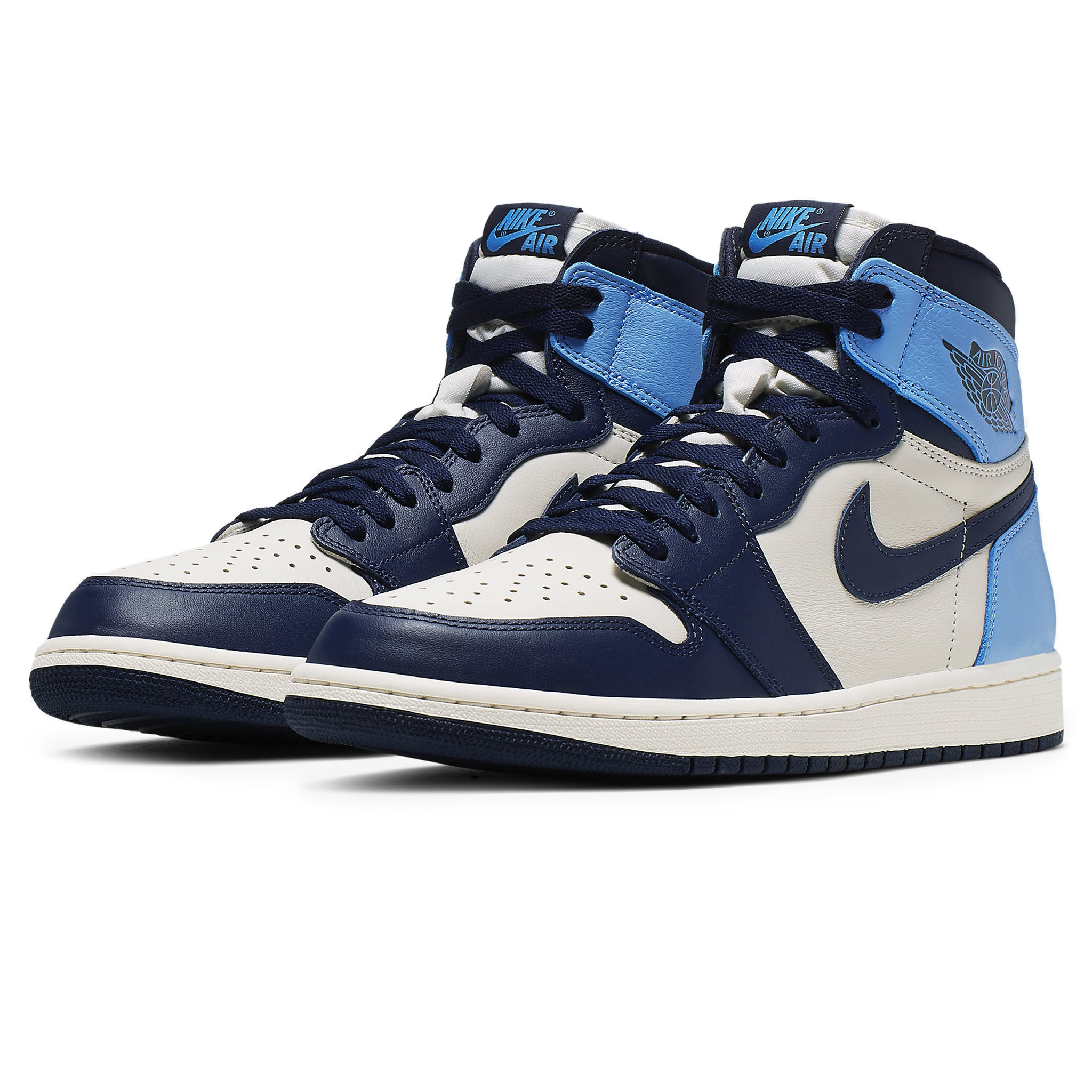 Air Jordan 1 Retro High OG Obsidian Sneakers - Men's Basketball Shoes for Streetwear & Casual Style | Perfect for Sneakerheads, Urban Fashion & Sports Enthusiasts