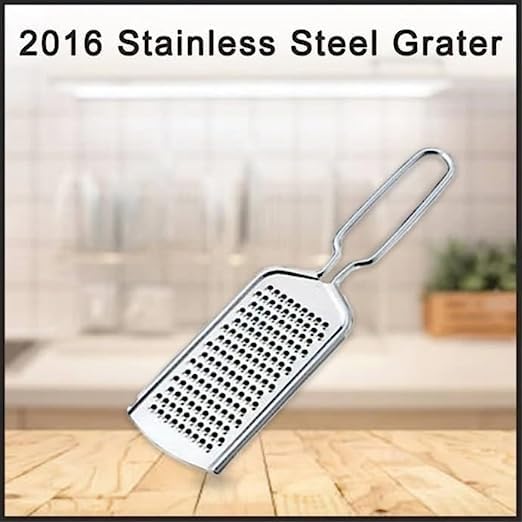 BigPlayer Stainless Steel Grater and Zester - Multi-Purpose Kitchen Tool for Cheese, Lemon, Vegetables & Chocolate - Ergonomic Handle - Perfect for Cooking, Baking & Garnishing Dishes