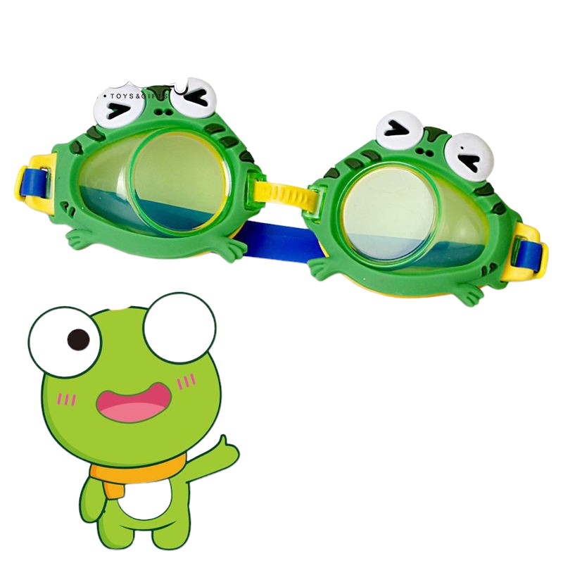 Kids Swimming Goggles with Cartoon Characters - Anti-Fog UV Protection Swim Goggles for Children - Perfect for Pool, Beach & Swimming Lessons