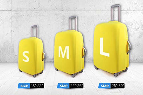 3D Printed Luggage Cover for 18-28 Inch Suitcases - Geometric Design Protective Baggage Case Cover | Travel Accessories for Vacation & Business Trips