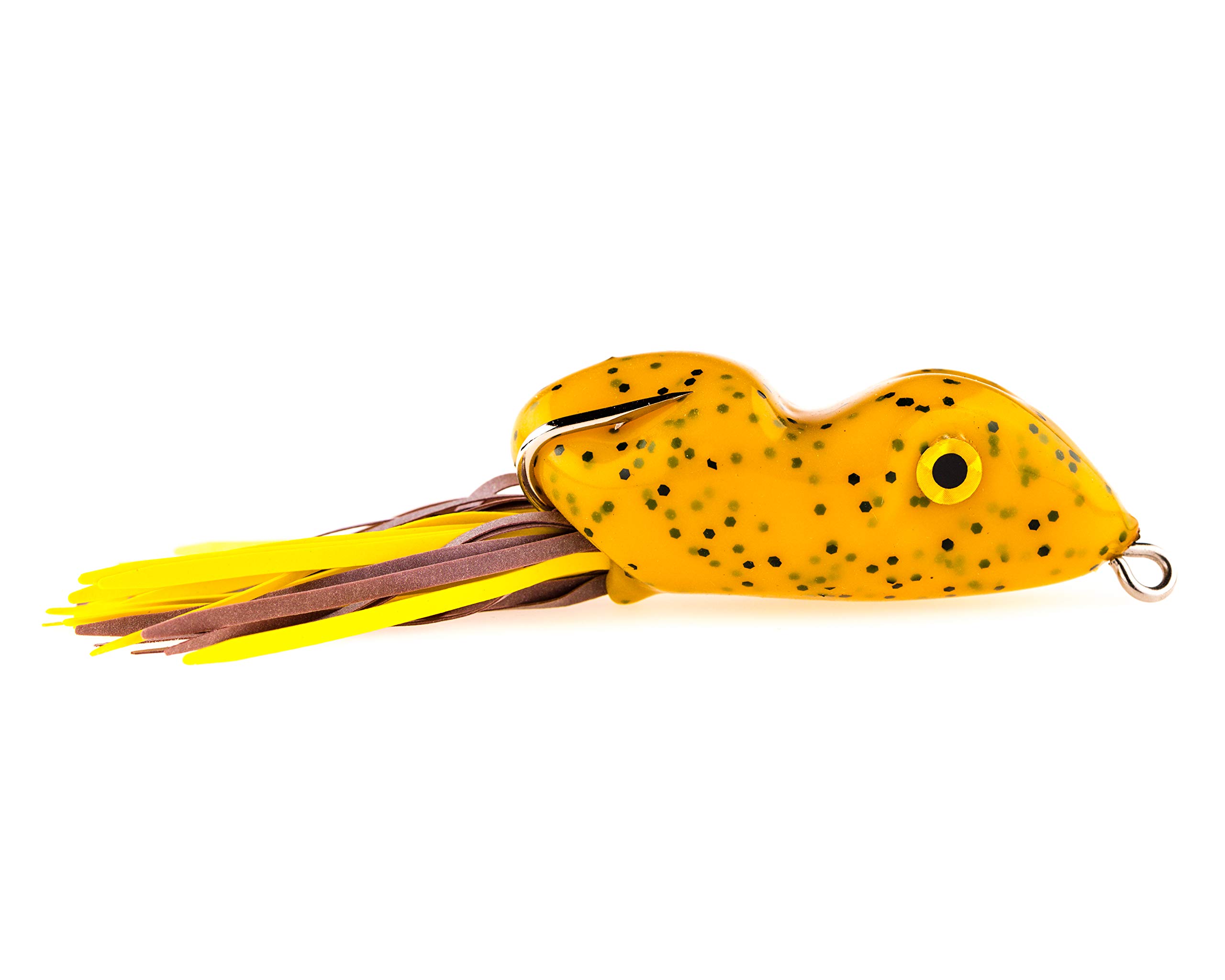 Topwater Hollow Body Bass Fishing Frog Lure - Weedless Hooks for Freshwater & Saltwater - Perfect for Lily Pads, Heavy Cover & Frog Fishing Techniques