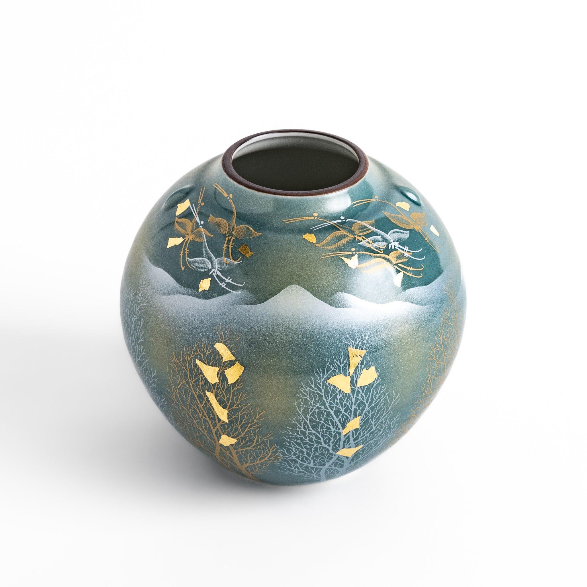 Elegant Mountain Grove Flower Vase - Handcrafted Ceramic Home Decor for Centerpieces, Wedding Decor & Living Room Accents