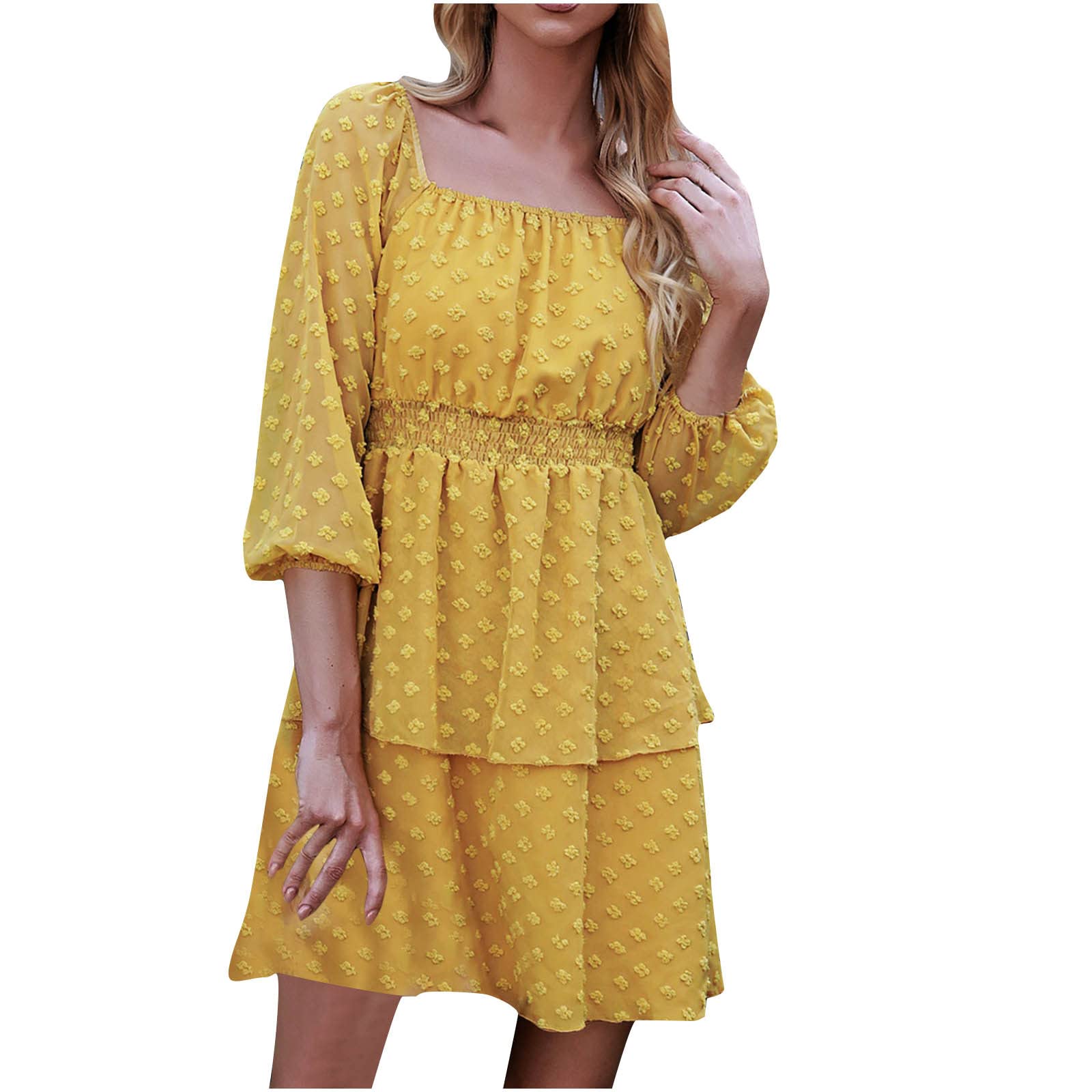 2022 Women's Summer Dresses - Long Sleeve Sexy Casual Solid Color Backless Mini Dress with Double V-Neck | Perfect for Evening Parties, Beach Vacations & Date Nights | Maxi & Casual Styles