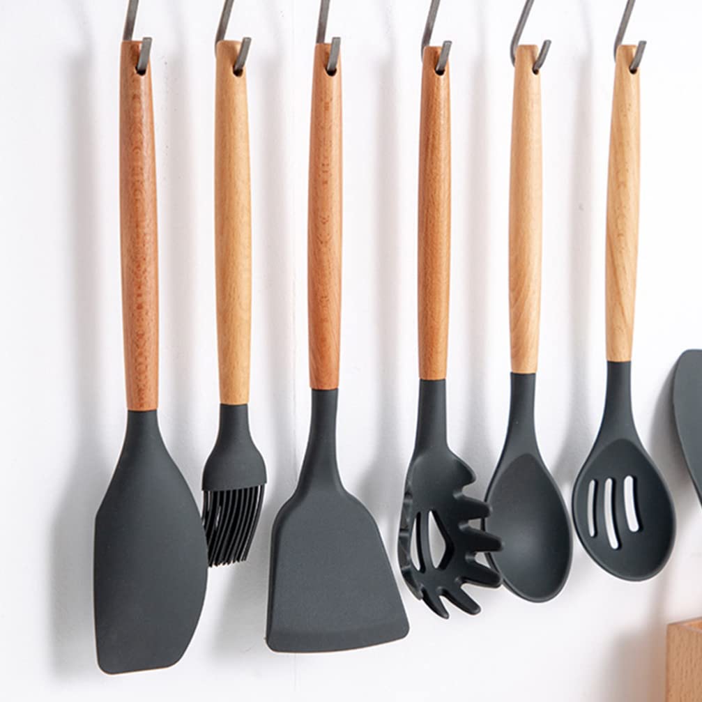 Hemoton 2-Piece Wooden Handle Silicone Basting Brush Set - Heat-Resistant Kitchen & BBQ Cooking Tool for Baking, Grilling, Pastry & Meat Basting - Perfect for Oils, Sauces & Marinades