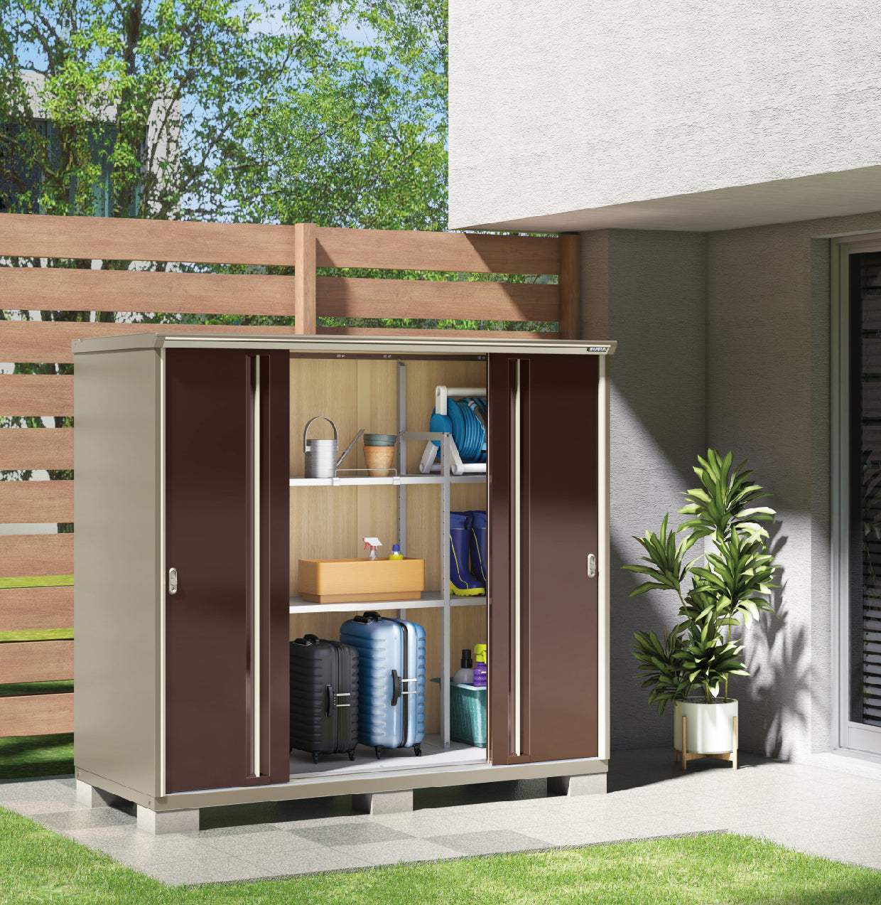 Pre-Order Inaba Outdoor Storage Cabinet KMW 179D (67.7