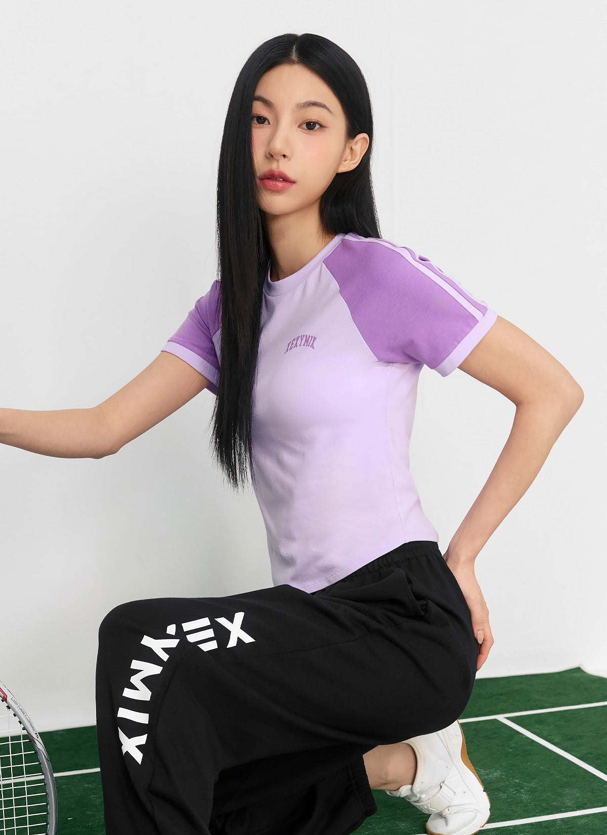 Reglan Color Block Crop Short Sleeve T-Shirt for Women | Trendy Summer Casual Top | Perfect for Yoga, Beach & Streetwear Fashion