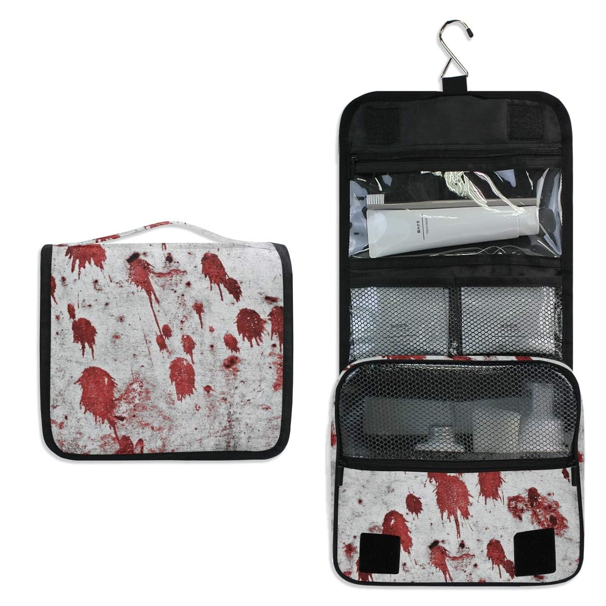 Large Capacity Hanging Toiletry Bag for Women - Travel Cosmetic Organizer & Makeup Pouch with Sturdy Hook | Perfect for Business Trips, Vacations & Gym Use