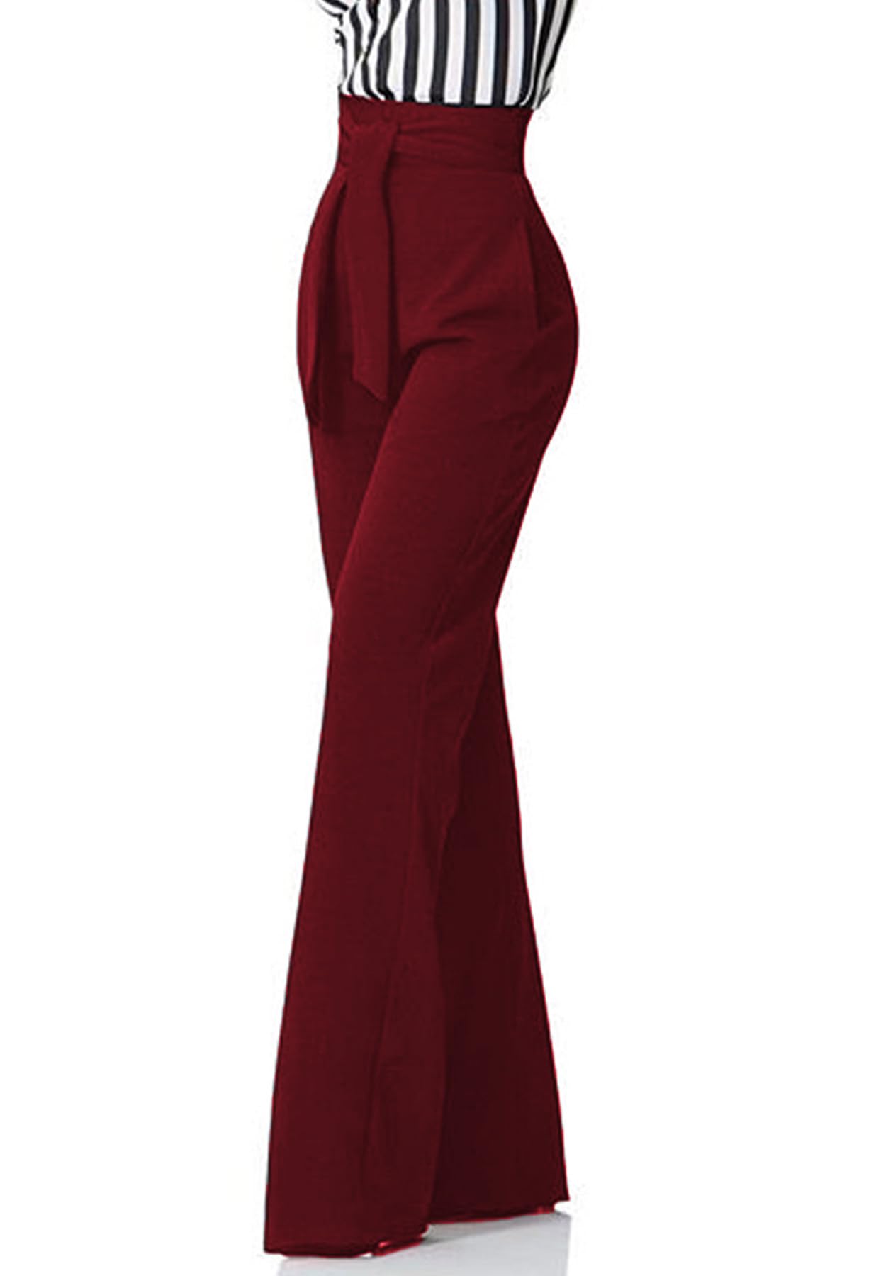 Lucuna Women's High Waisted Wide Leg Dress Pants - Professional Office Work Pants & Business Casual Trousers for Women - Perfect for Office Wear, Business Meetings, and Smart Casual Outfits