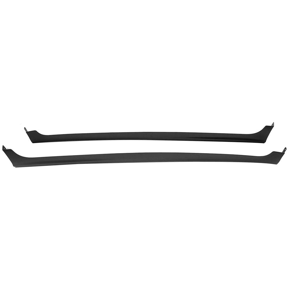 IKON MOTORSPORTS Side Skirts for 2012-2015 Honda Civic - MD Style Black PP Rocker Panels, Air Dam & Bumper Lip Splitter | Enhances Aerodynamics & Sporty Look | Perfect for Street Racing & Car Shows