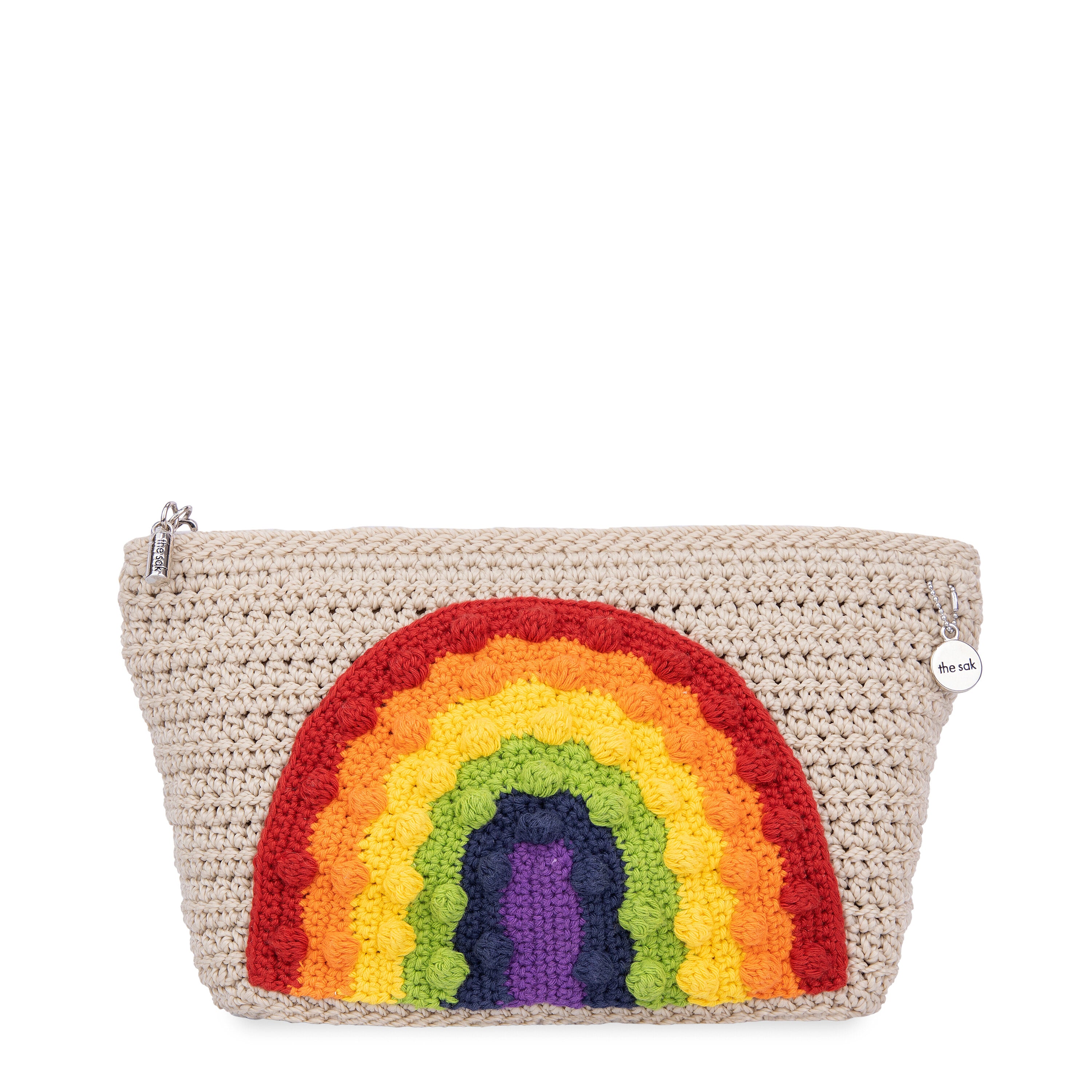 Hand Crochet - Rainbow Ecru