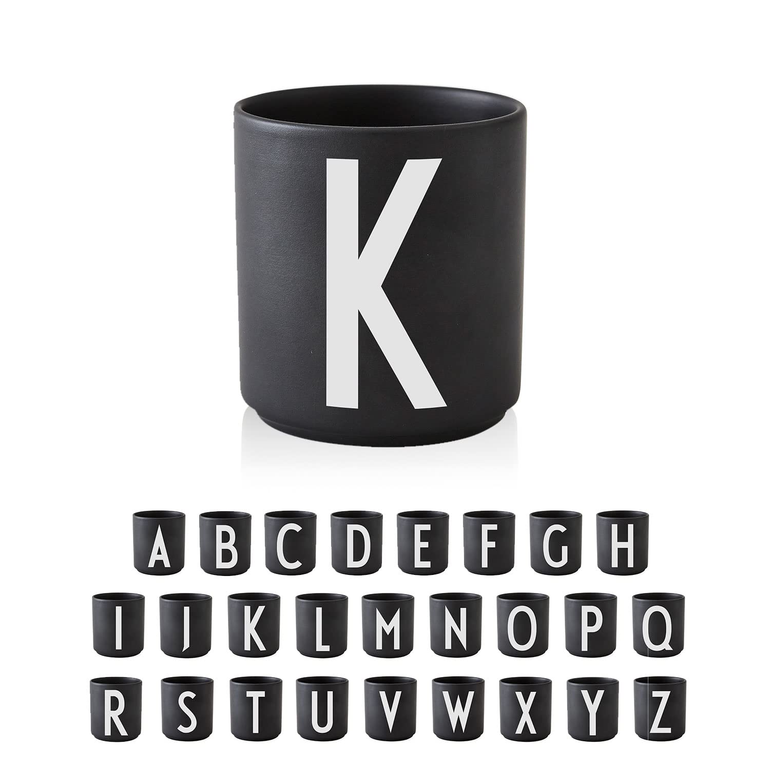 Personalized Monogram Coffee Mug with Initial A-Z | 11 oz Porcelain Black Tea Cup for Men & Women | Unique Christmas & Thanksgiving Gift for Her, Him, Friends | Perfect for Office, Home, or Holiday Gifting