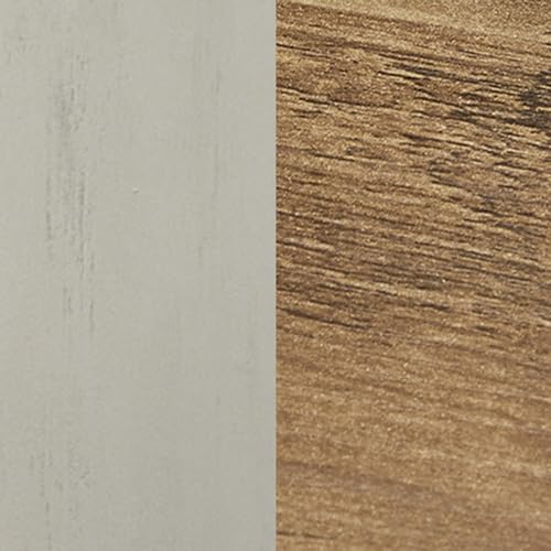 Rustic White + Honey Brown