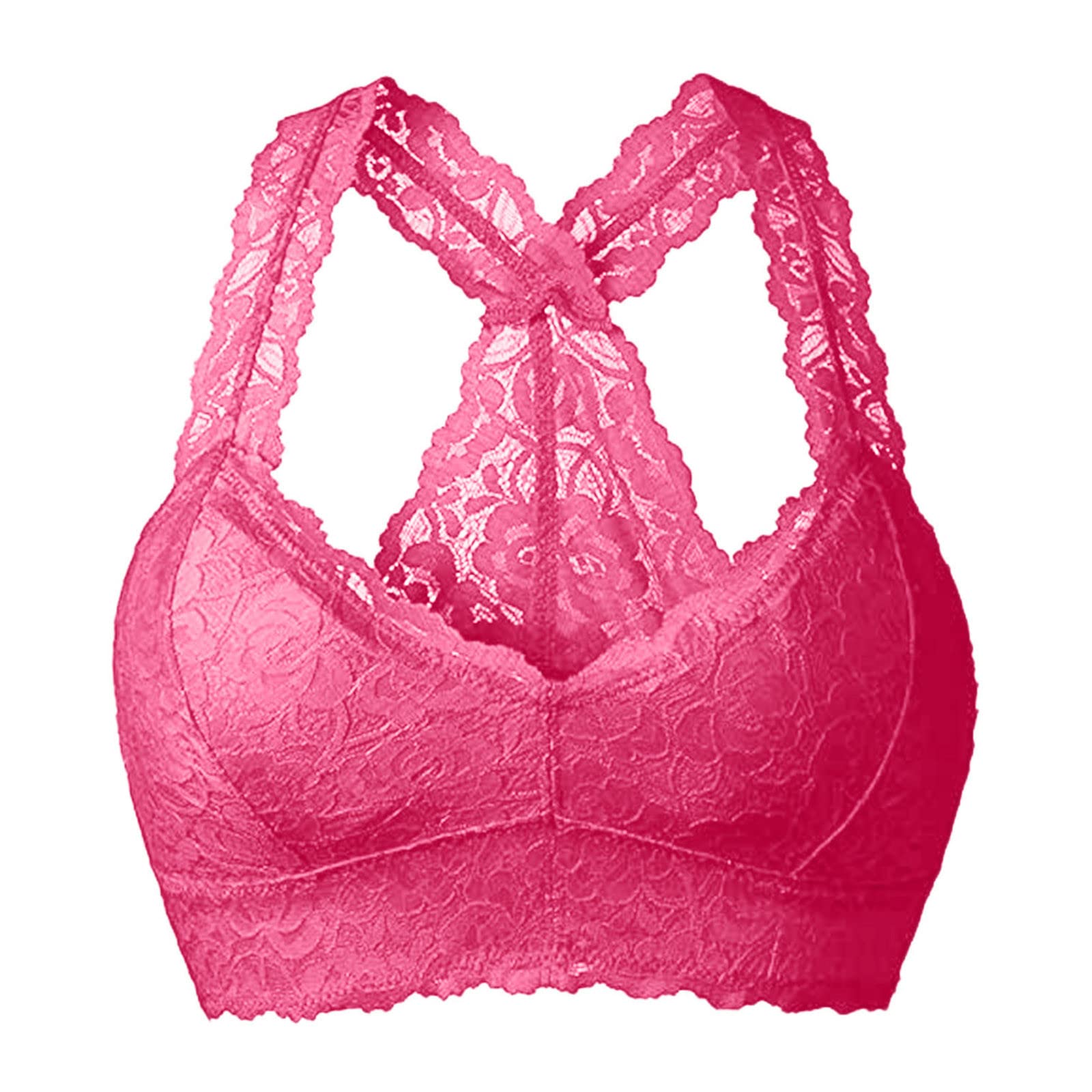 Wire-Free Plus Size Push Up Bras for Women - Comfortable Lace Bralette & Crop Top - Perfect for Everyday Wear, Yoga & Lounge
