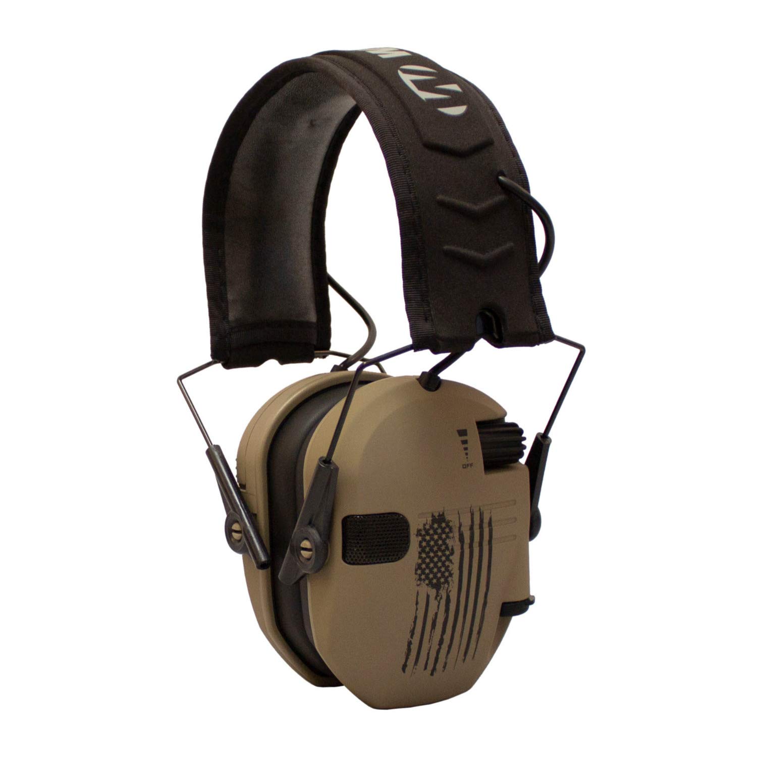 Walker's Razor Slim Electronic Shooting Earmuffs - Noise Cancelling Hearing Protection for Shooting Range & Hunting - Includes Walkie Talkie & Safety Glasses - Perfect for Outdoor Sports & Tactical Training