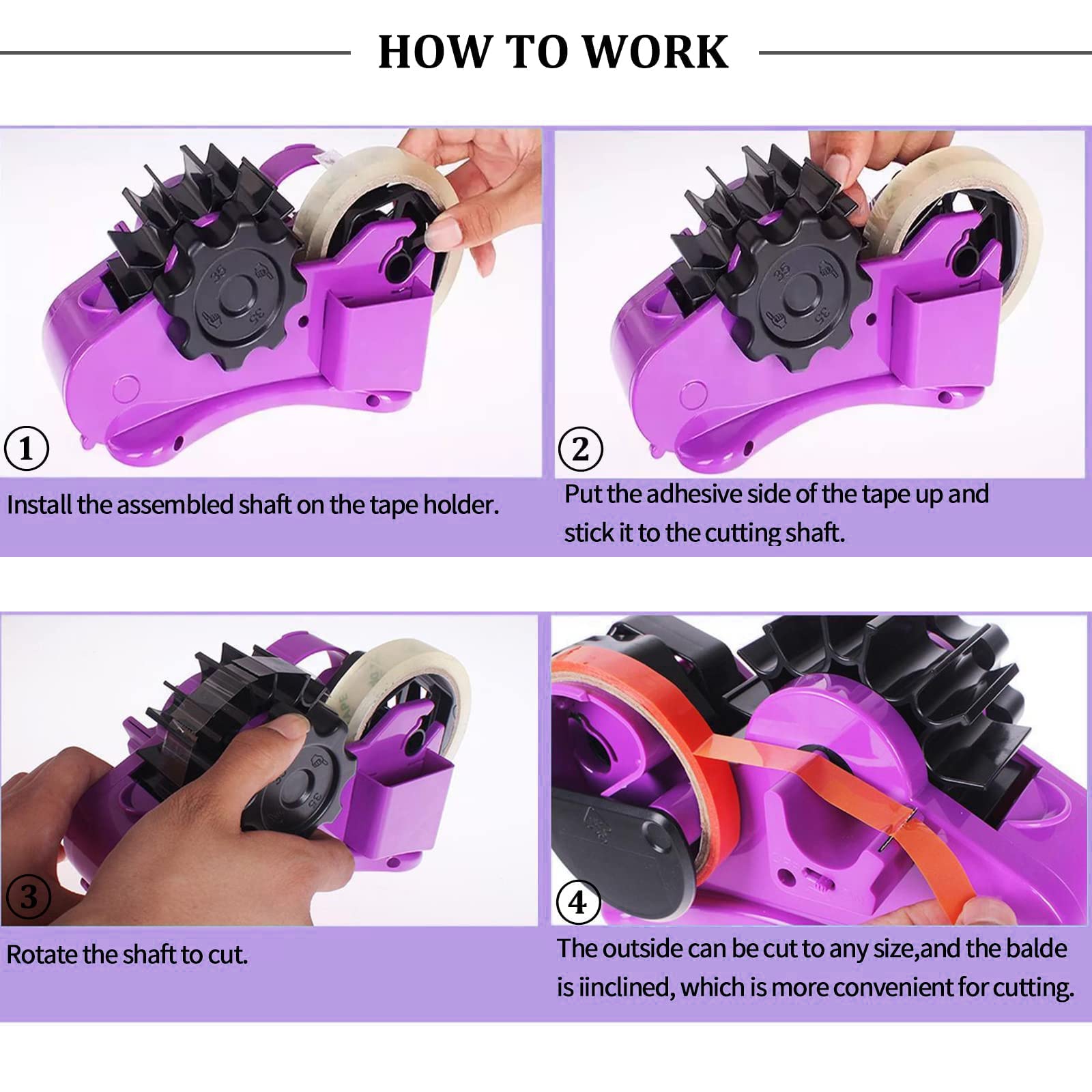 Purple Heat Tape Dispenser for Sublimation - 1