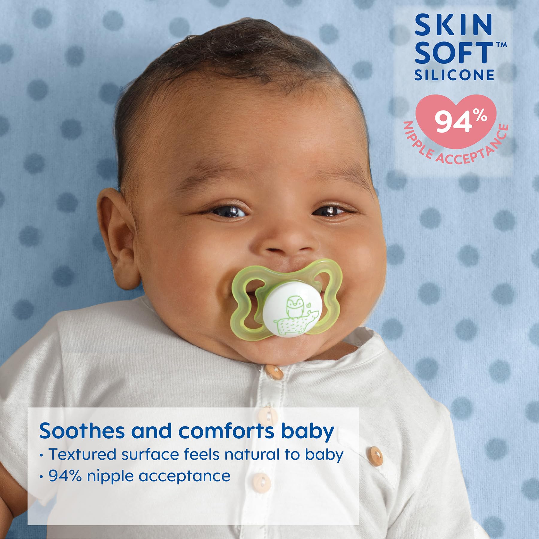 MAM Mini Air Pacifiers for Newborns 0-6 Months - BPA-Free Silicone Baby Binkies for Sensitive Skin & Breastfed Infants - Easy to Clean Orthodontic Pacifier Set of 2 with Sterilizer Case - Perfect for Soothing, Sleeping & Travel