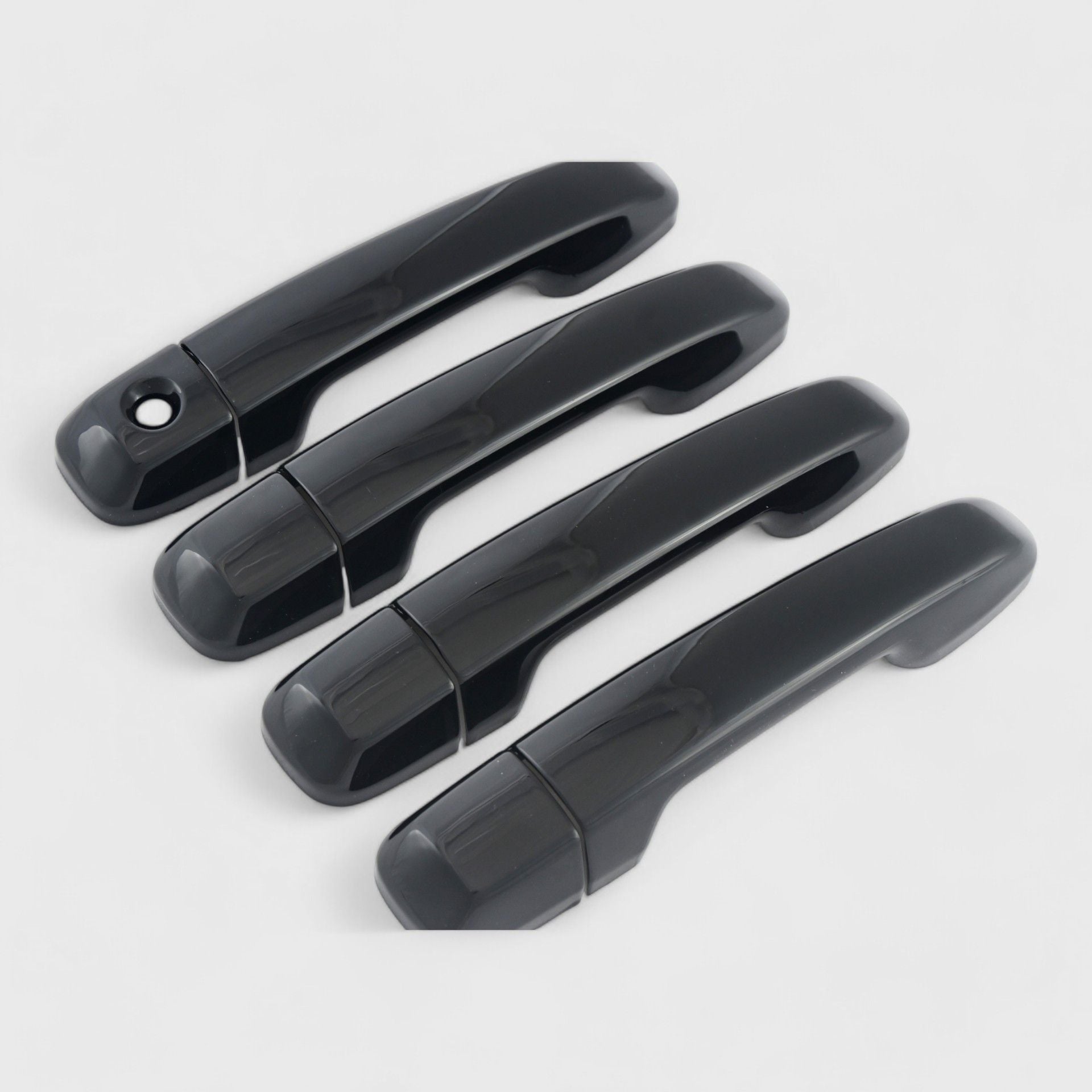 Gloss Black Chrome Delete Door Handle Cover with Keyless Sensors - DH6312BLK | Perfect for Car Customization & Enhanced Vehicle Aesthetics