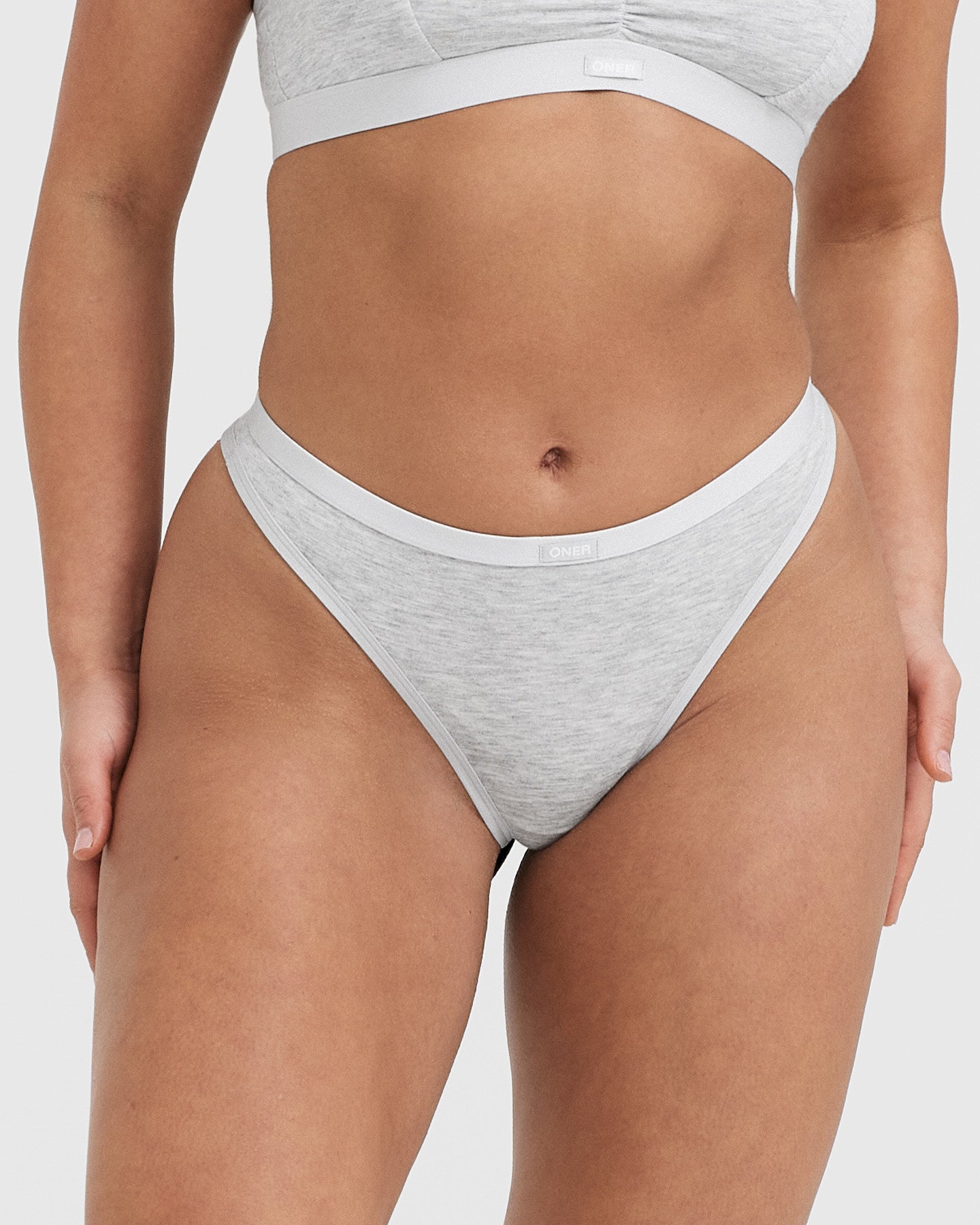 Soft Classic Thong | Grey Marl | Comfortable Women's Underwear | Perfect for Everyday Wear & Lounge