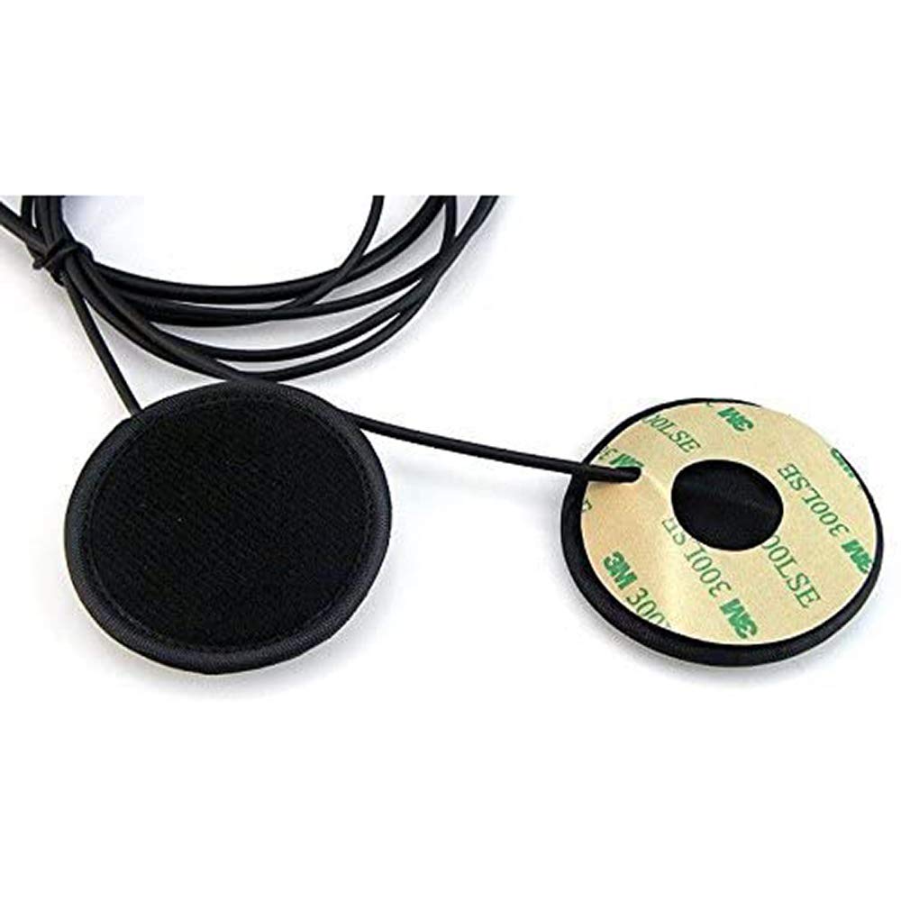 BAOFENG Full Face Motorcycle Helmet Headset Kit - 2 PIN Earpiece Mic Compatible with Kenwood, Wouxun, Puxing, Linton Two-Way Radios & Walkie Talkies (Black) - Ideal for Motorcycle Riders, Group Rides, and Adventure Tours
