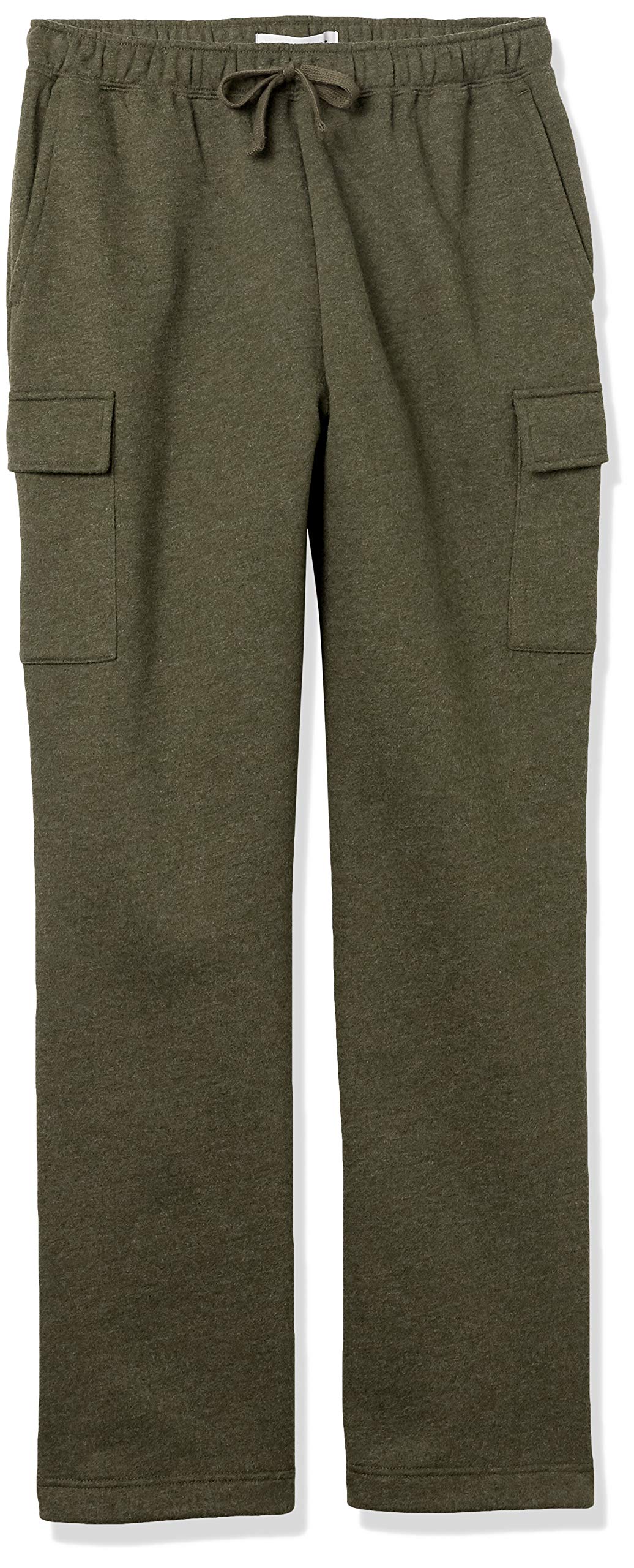 Amazon Essentials Men's Cargo Fleece Joggers - Comfortable Winter Workout Pants with Pockets for Running, Hiking & Lounge Wear