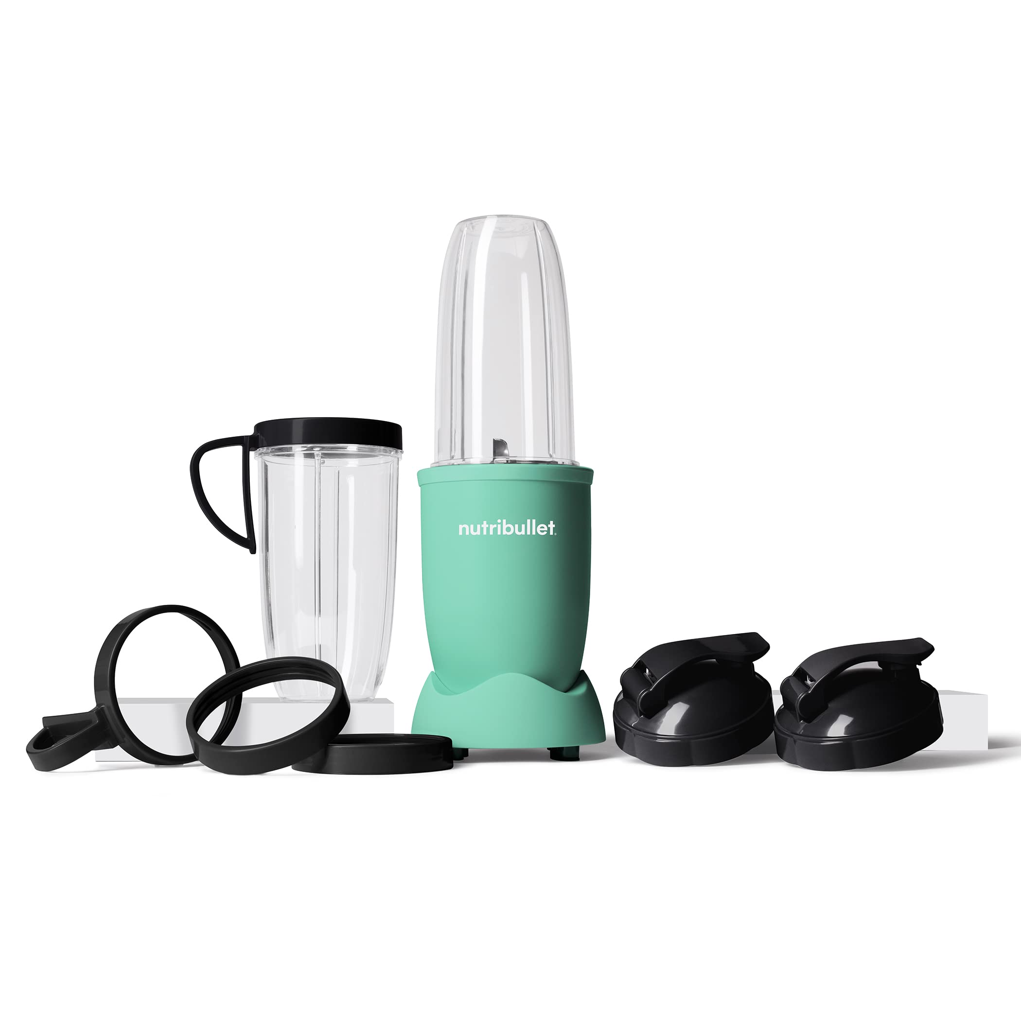 Nutribullet NB9-1301AMG Pro 900W High-Speed Blender with 13-Piece Set in Matte Mint Green - Perfect for Smoothies, Protein Shakes & Meal Prep at Home