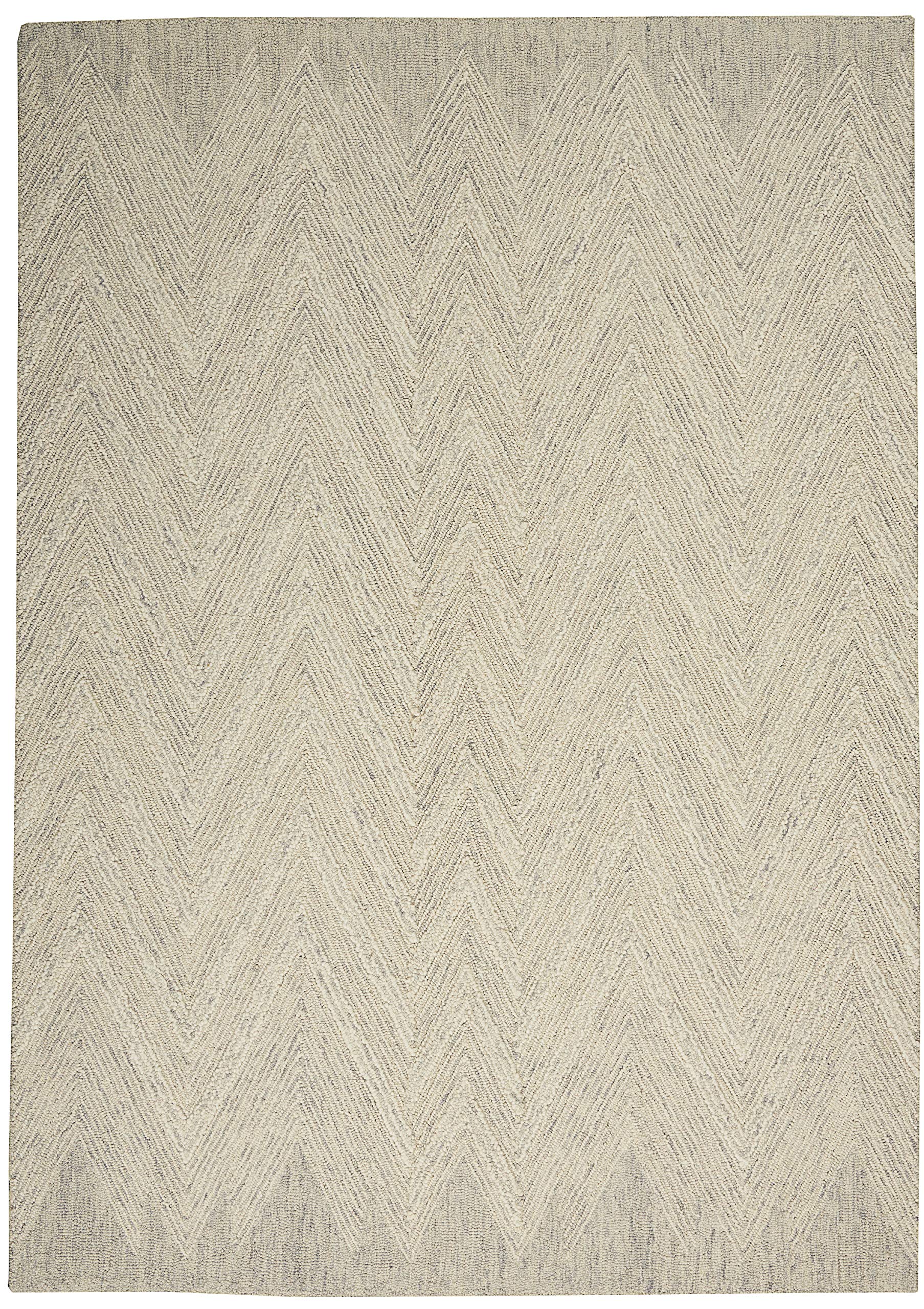 Nourison Linked Bohemian Ivory/Grey 3'9