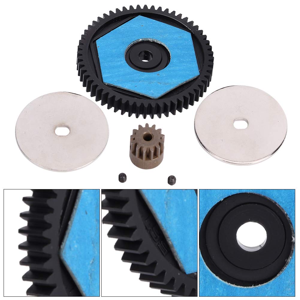 High-Performance 56T Spur Gear & 13T Metal Pinion Gear Set for SCX10 RC Car Models - Compatible with SCX10 II - Durable RC Car Motor Gear Upgrade for Off-Road Crawling & Trail Racing