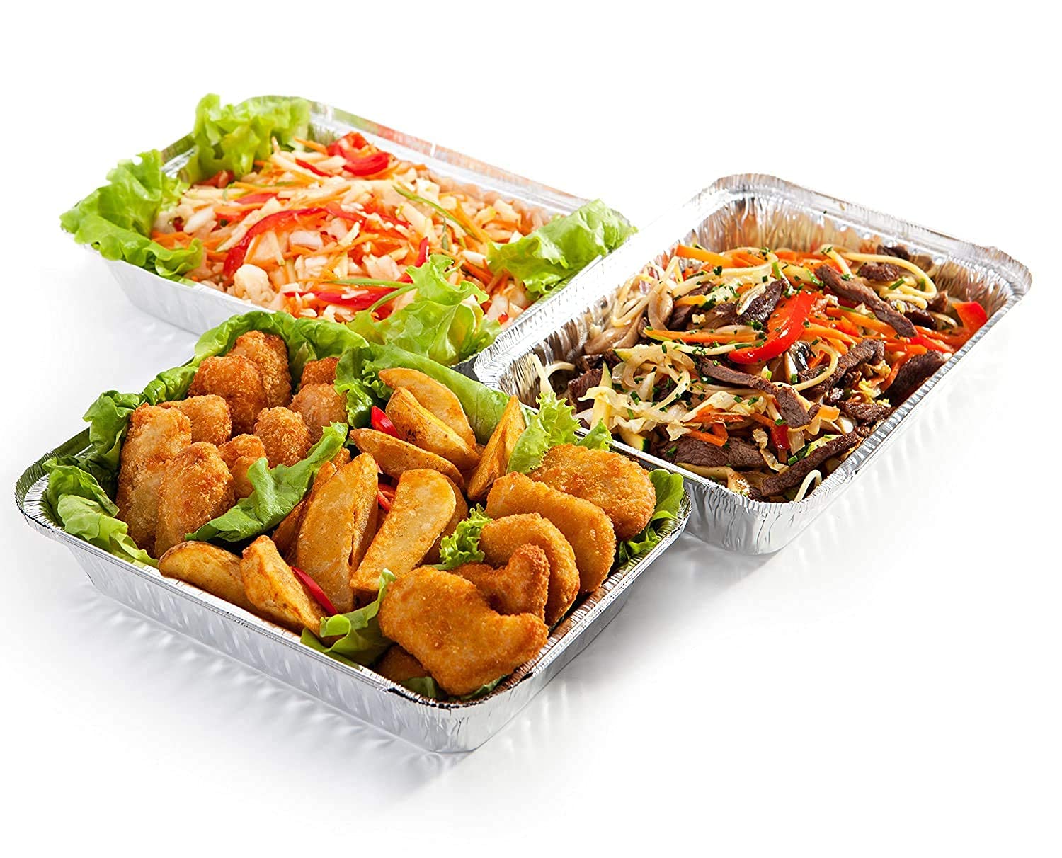 2.25 Lb Aluminum Foil Oblong Baking Pan with Lid - Disposable Cake Pans for Baking, Cooking & Food Storage - 100% Recyclable Tin Containers (Set of 500) - Perfect for Home Bakeries, Catering & Party Food Prep