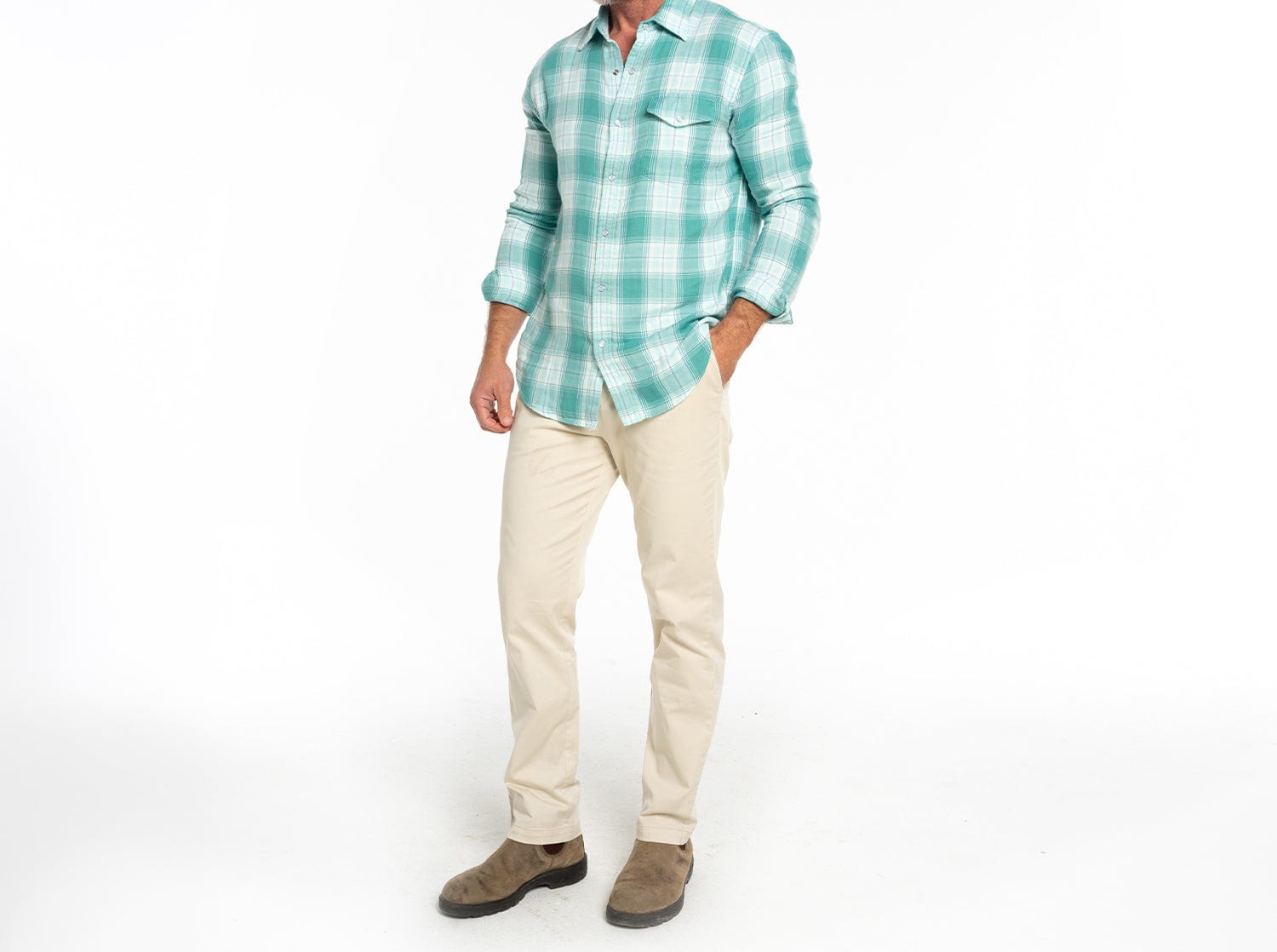 Men's Classic Cruiser Twill Pants in Khaki - Comfortable Casual Chinos for Work, Travel & Everyday Wear
