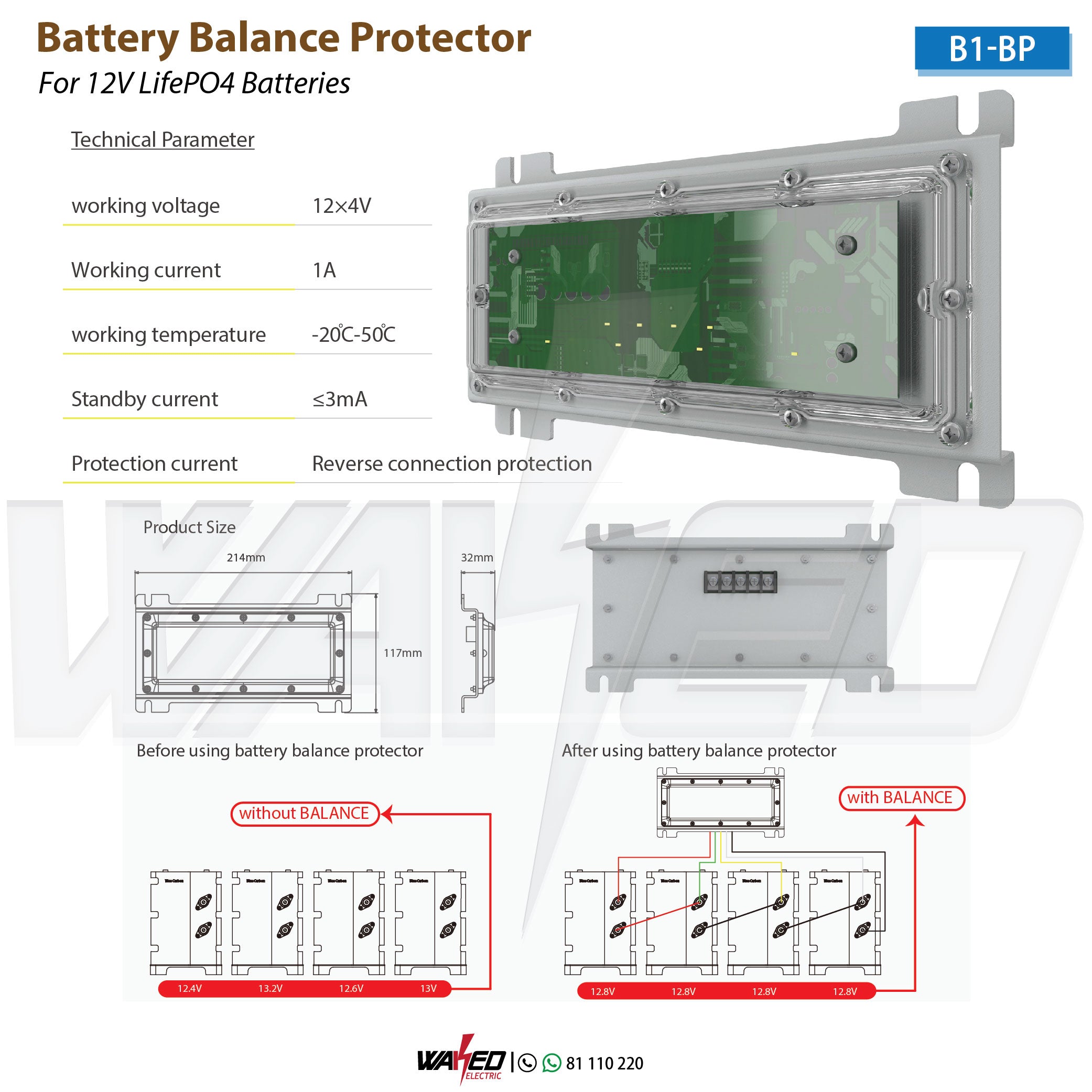 Battery Balance Protector - High-Performance LiPo/Li-ion Battery Cell Balancer for RC Drones, Electric Vehicles & Solar Power Storage - Ensure Safe & Efficient Charging