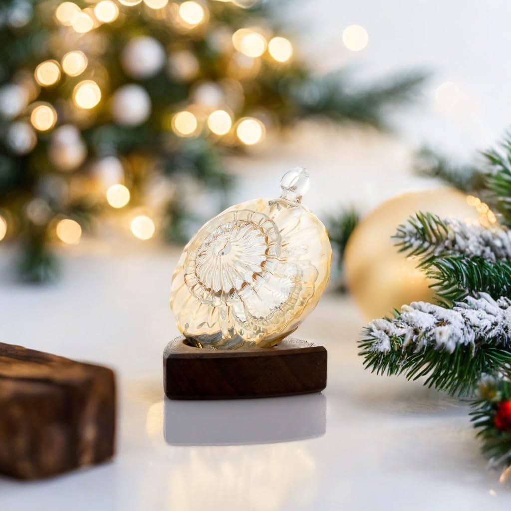 Elegant Glass Hanging Christmas Ornaments - Unique Holiday Tree Decorations for Christmas, New Year & Birthday - Perfect Gift Idea for Home Decor & Festive Celebrations | Ideal for Christmas Trees, Gift Exchanges & Seasonal Home Styling
