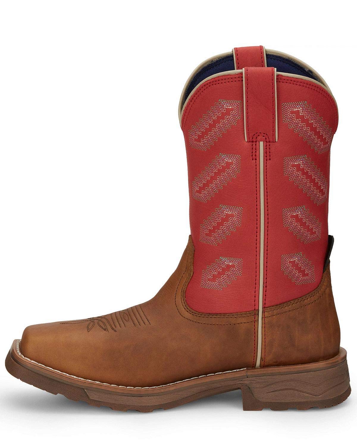 Tony Lama Men's Energy Waterproof Western Work Boots with Composite Toe - Tw3400 - Durable Safety Boots for Construction, Ranch Work & Outdoor Activities