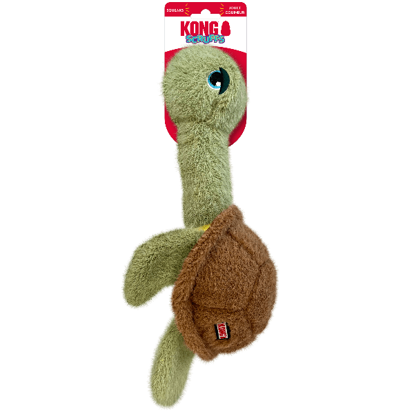 KONG Scruffs Turtle Dog Toy - Durable Chew Toy for Small & Medium Dogs - Interactive Play & Dental Health - Perfect for Indoor & Outdoor Fun