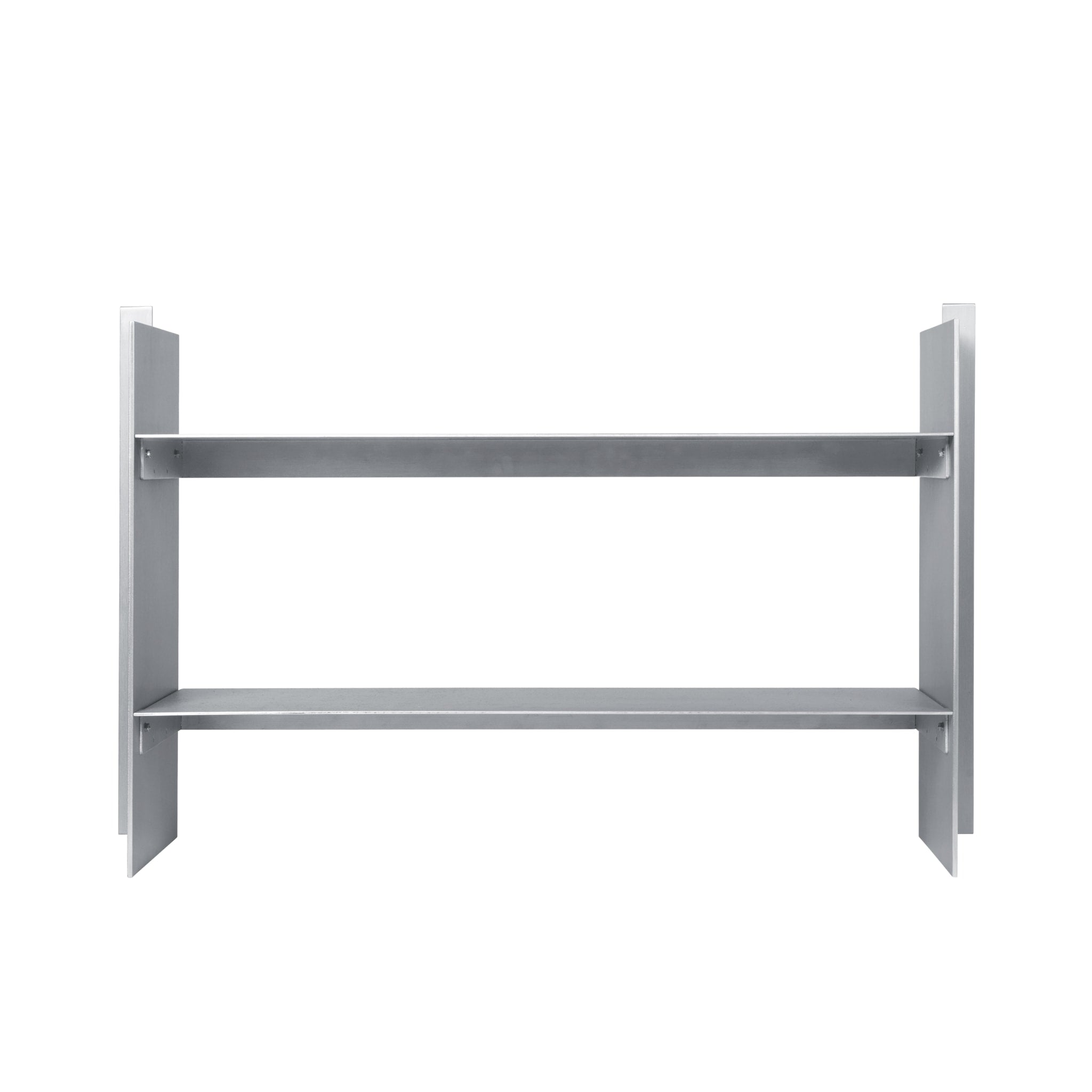 FERM LIVING Lager Low Rack - Aluminum Shoe Rack for Entryway, Modern Shoe Storage Organizer for Hallway, Living Room & Bedroom - Space Saving Shoe Shelf for Small Spaces