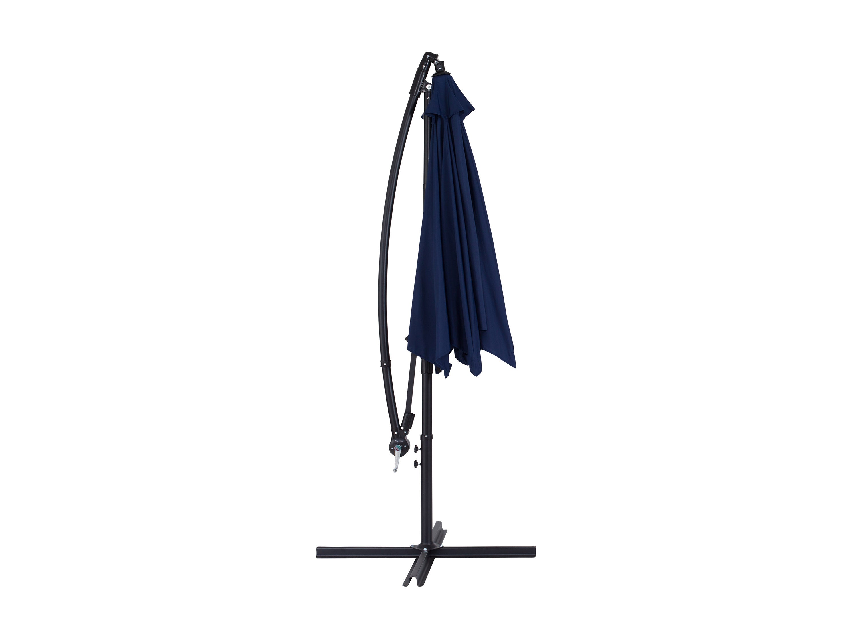 9ft Navy Blue Cantilever Umbrella - Heavy Duty Outdoor Patio Umbrella with Wind Vent for Garden, Poolside & Backyard - Perfect for Sun Protection and Outdoor Relaxation