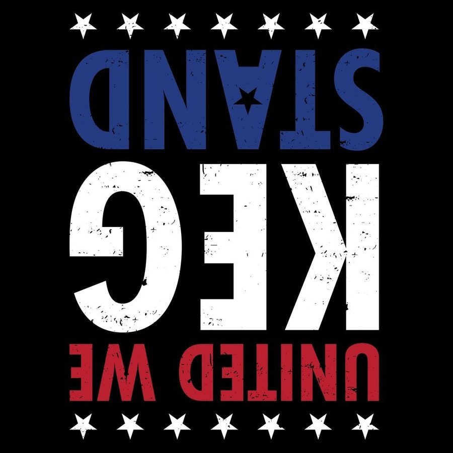 United We Keg Stand T-Shirt - Black | Funny Drinking Party Tee for College Students & Beer Lovers