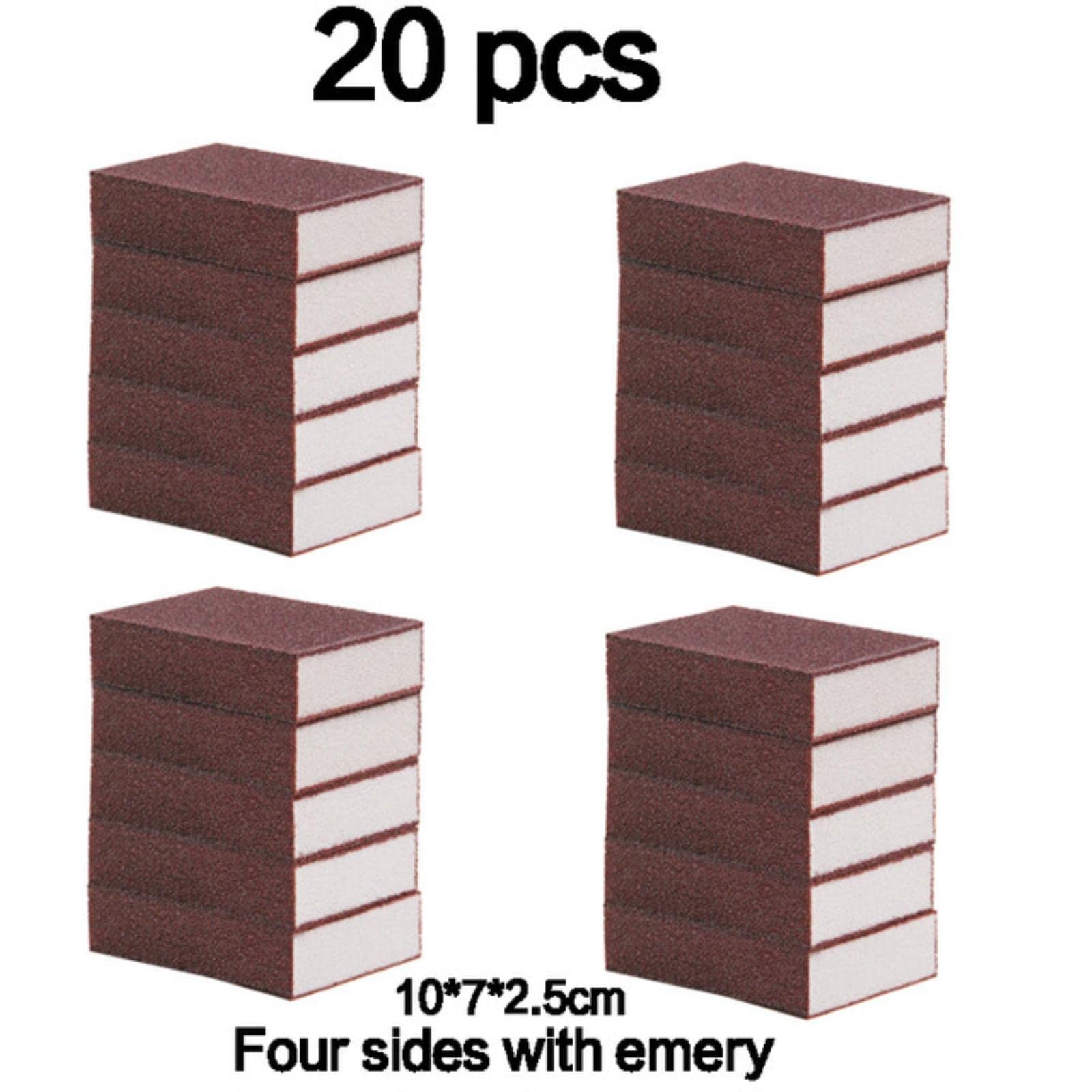 20/30pcs Nano Emery Magic Cleaning Sponges for Dishwashing, Pots, Pans & Rust Stains Removal - Heavy Duty Kitchen Scrub Sponge Kit for Sinks, Cookware & Tough Stains (Perfect for Home & Restaurant Use)