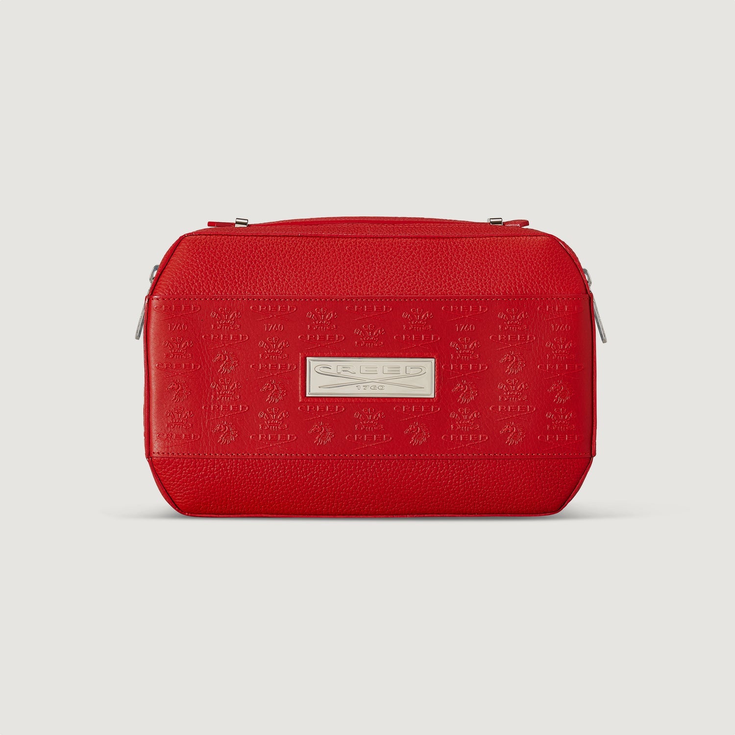 Premium Leather Wash Bag for Travel & Gym - Durable & Stylish Red Toiletry Organizer - Perfect for Men & Women's Cosmetics, Shaving Kit & Toiletries