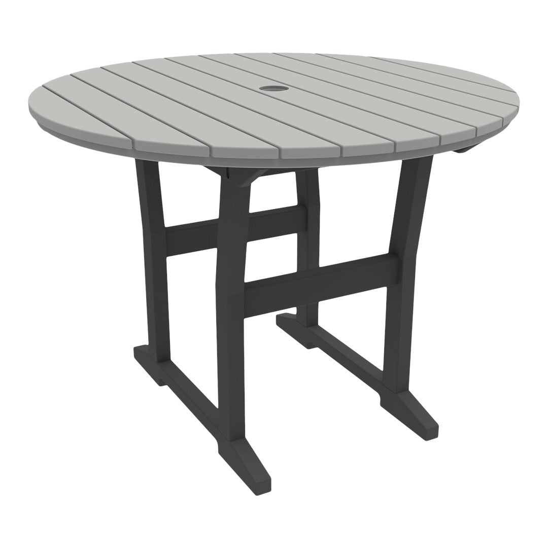 Coastline Cafe Round Dining Table - 36 Inch Modern Kitchen Table for Small Spaces, Breakfast Nook & Apartment - Perfect for Coffee Shops, Restaurants & Home Decor