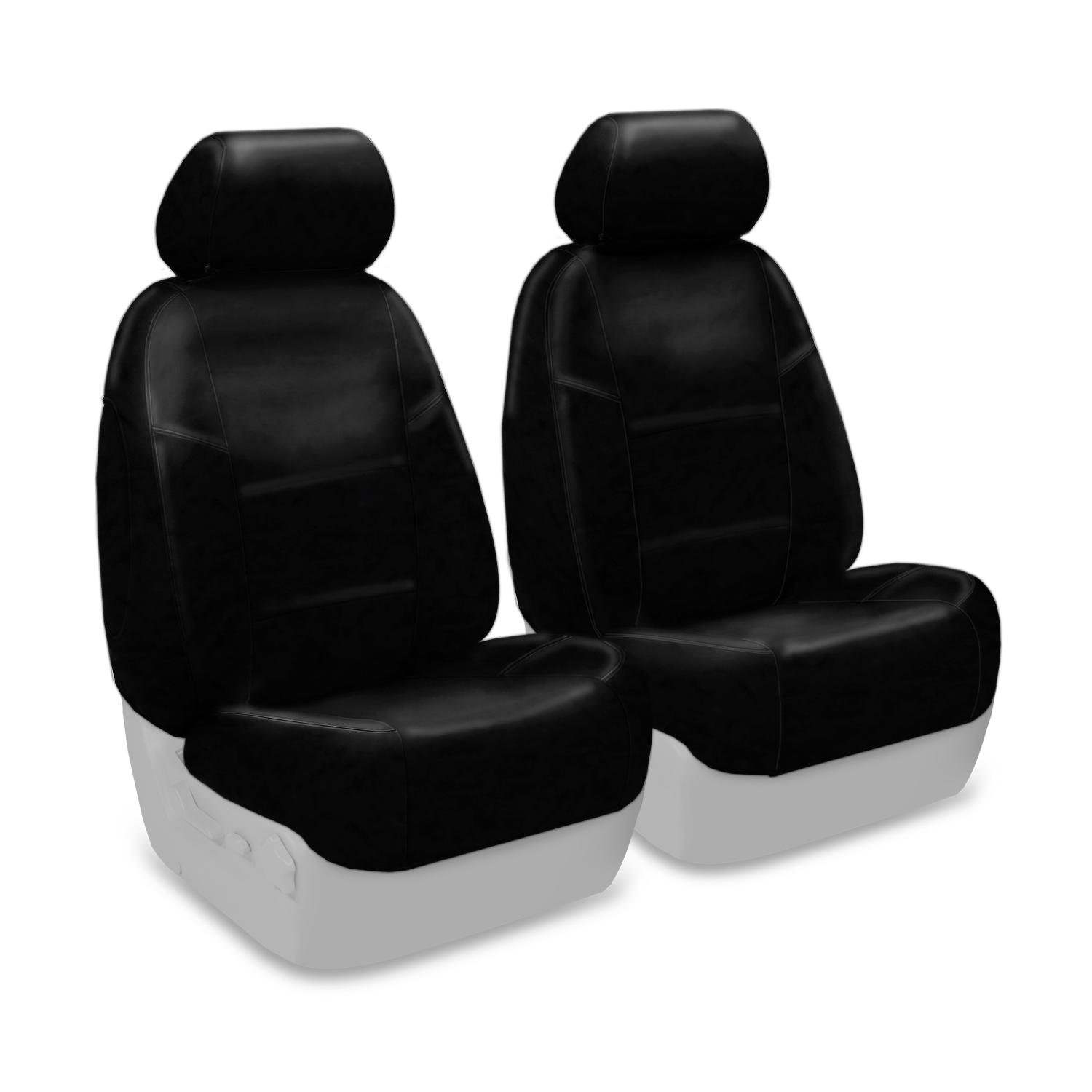 Premium Custom Fit Seat Cover for Honda Accord - Genuine Leather Black | Front 50/50 Bucket Design | Perfect for Daily Commuting & Road Trips