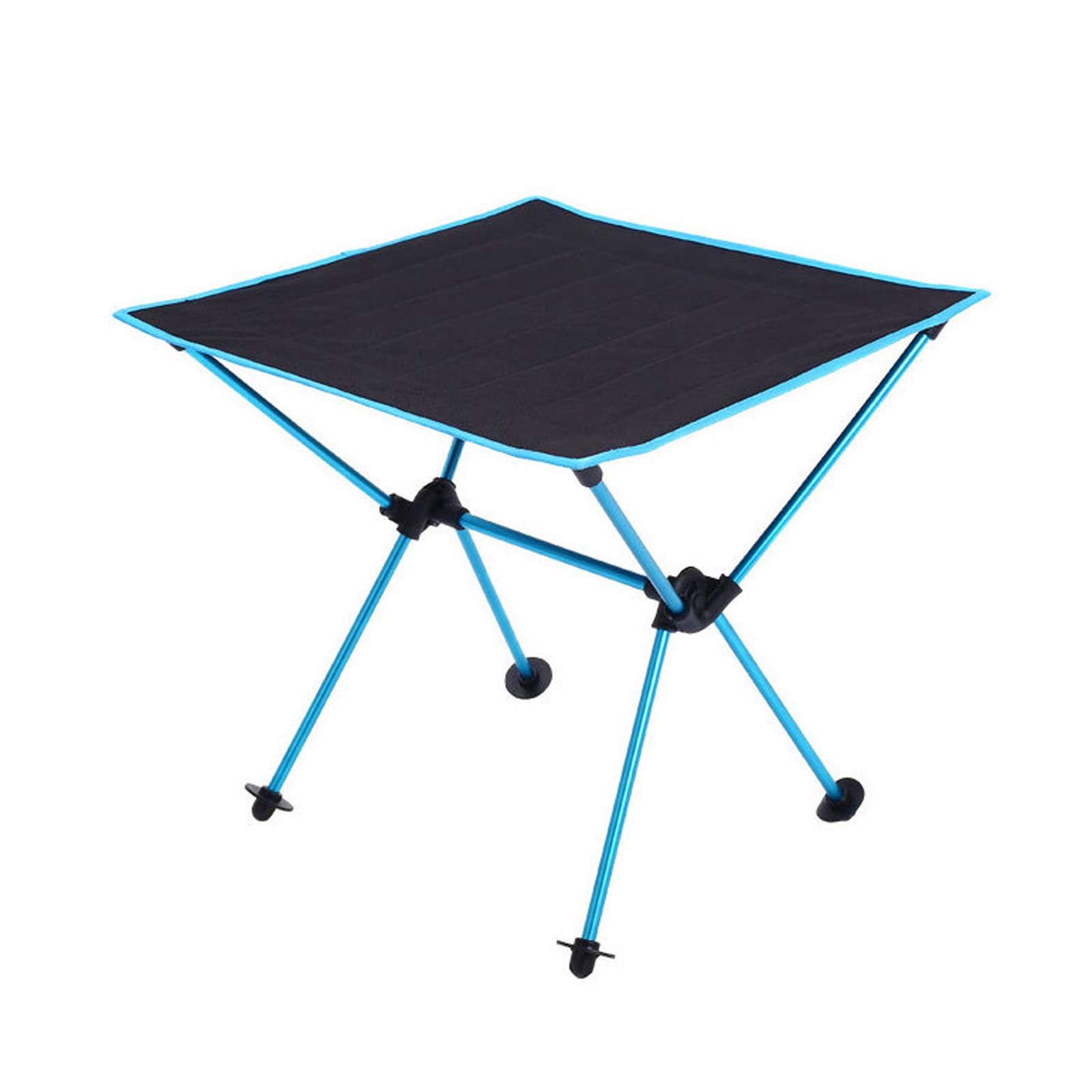 Portable Folding Picnic Table - Lightweight Outdoor Camping Table with Oxford Cloth Top & Aviation Aluminum Frame - Perfect for Backyard BBQ, Beach Trips, Tailgating & Picnics (Blue)
