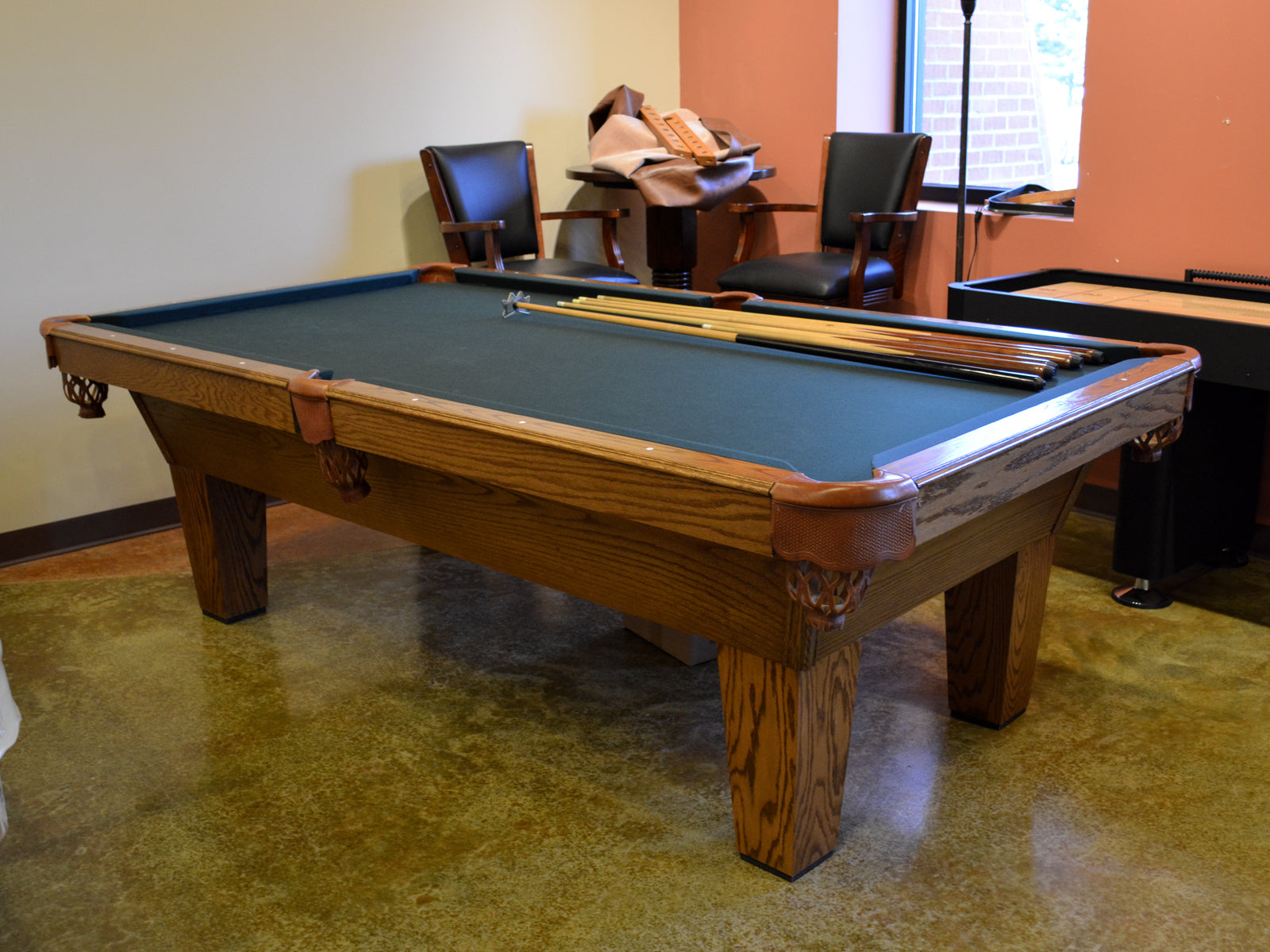 Olhausen Sheraton 8-Foot Pool Table for Home Game Room | Professional Billiards Table for Bars & Recreation Centers