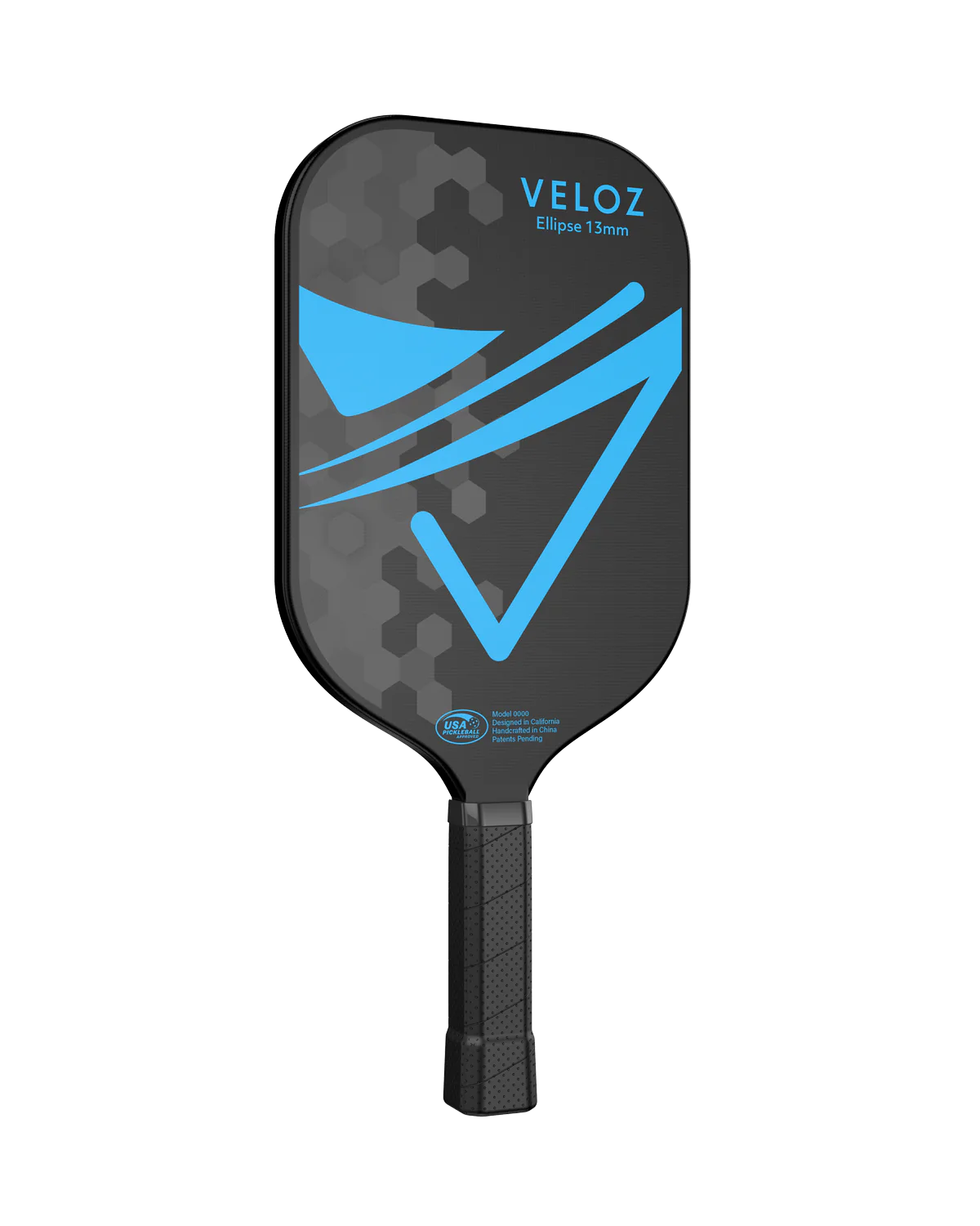 Veloz Ellipse Pickleball Paddle - 13mm Carbon Fiber Face with Comfort Grip - Perfect for Tournament Play & Recreational Games