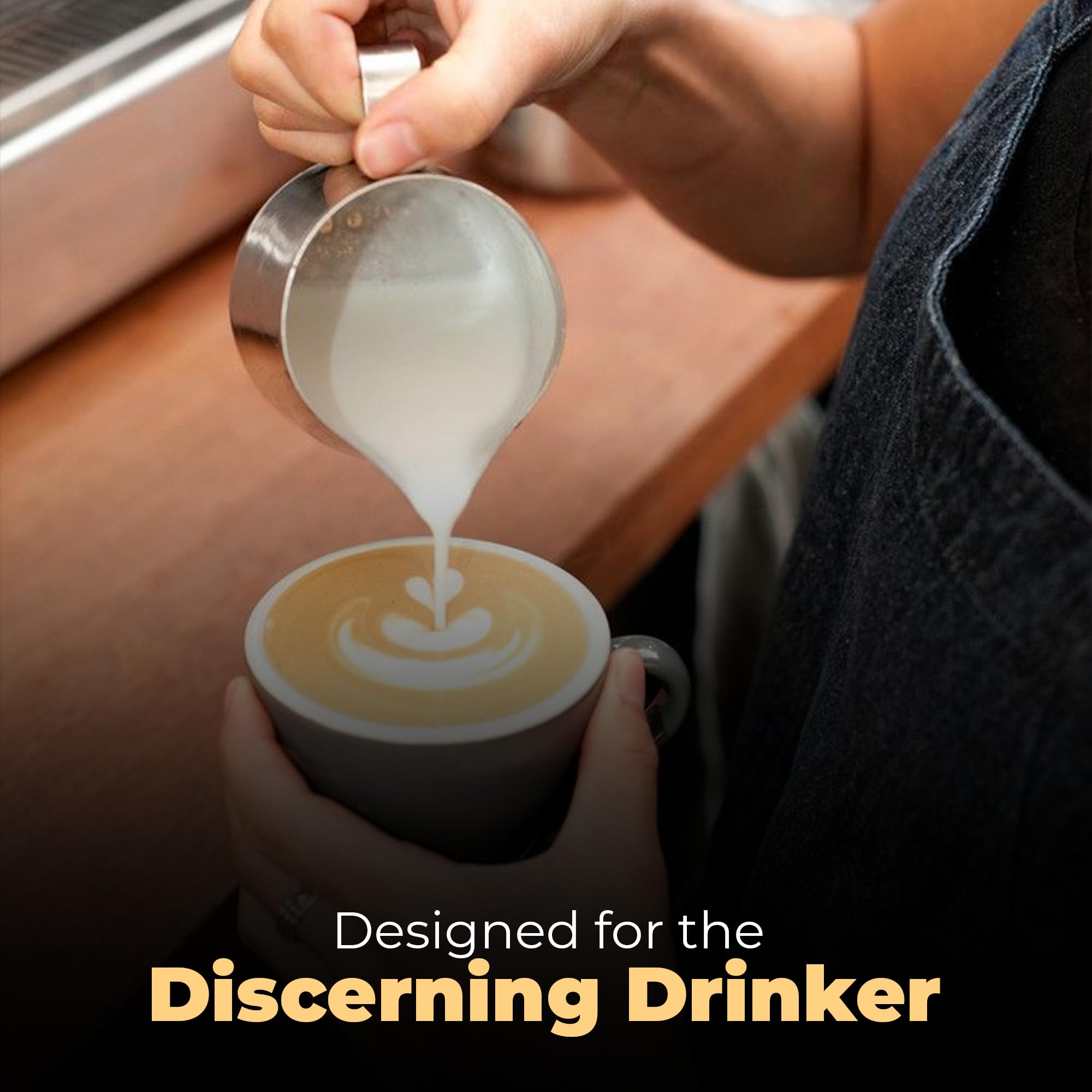 Premium 20 oz Stainless Steel Milk Frothing Pitcher for Latte Art - Rattleware Commercial & Home Barista Use - Perfect for Espresso, Cappuccino & Macchiato Making