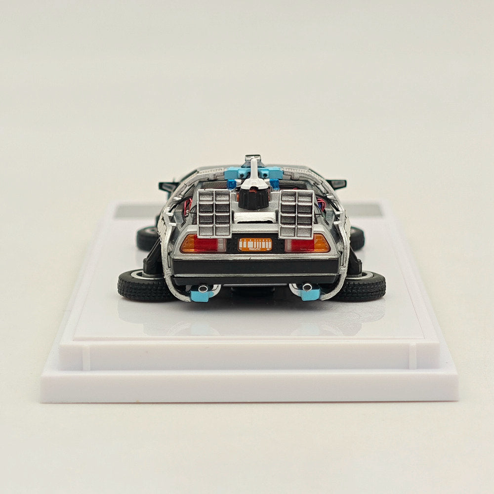 1:64 Back to the Future DMC-12 Time Machine Diecast Model Car - Collectible Movie Replica for Display & Gifts - Perfect for Fans, Collectors and Home Office Decor