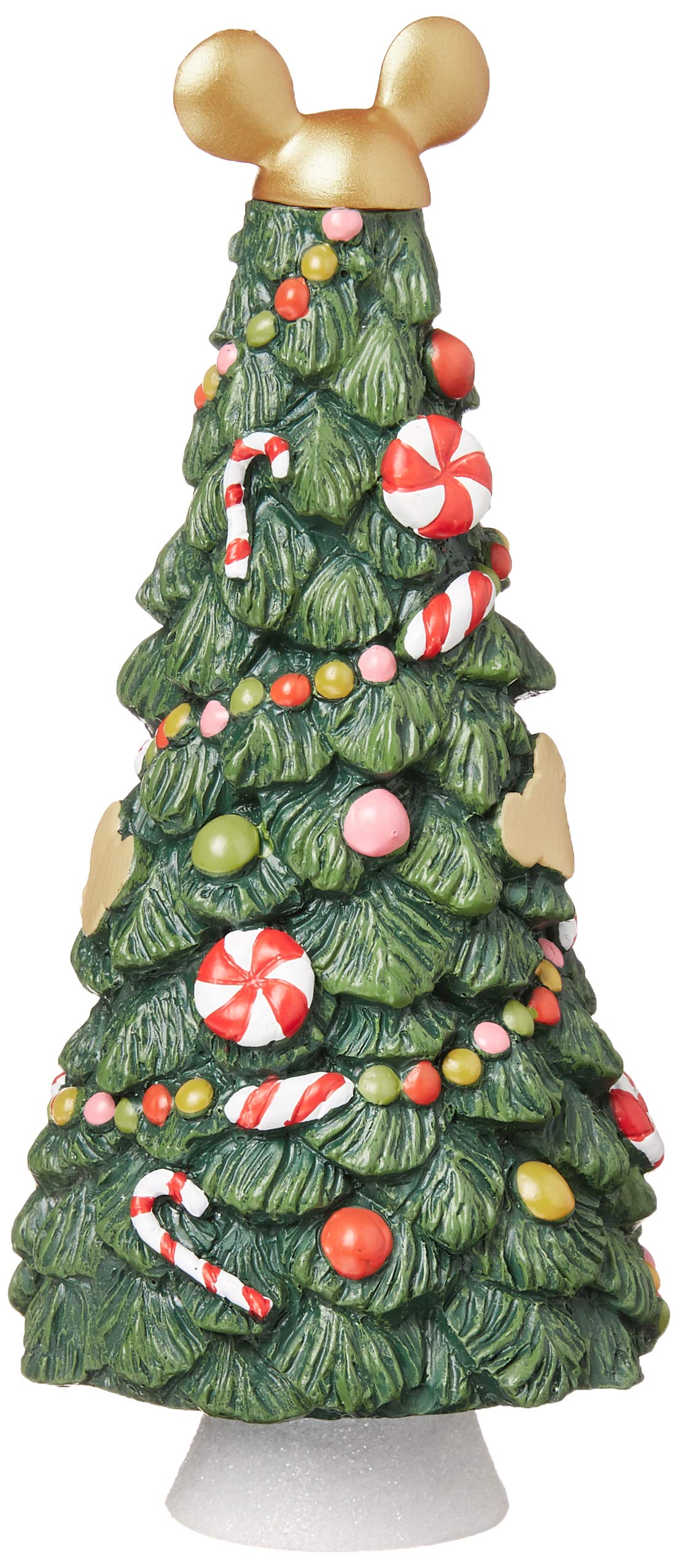 Department 56 Disney Village Mickey's Candy Resin Christmas Tree Ornament - Cute Disney Collectible Figurine for Holiday Decor & Disney Fan Gifts