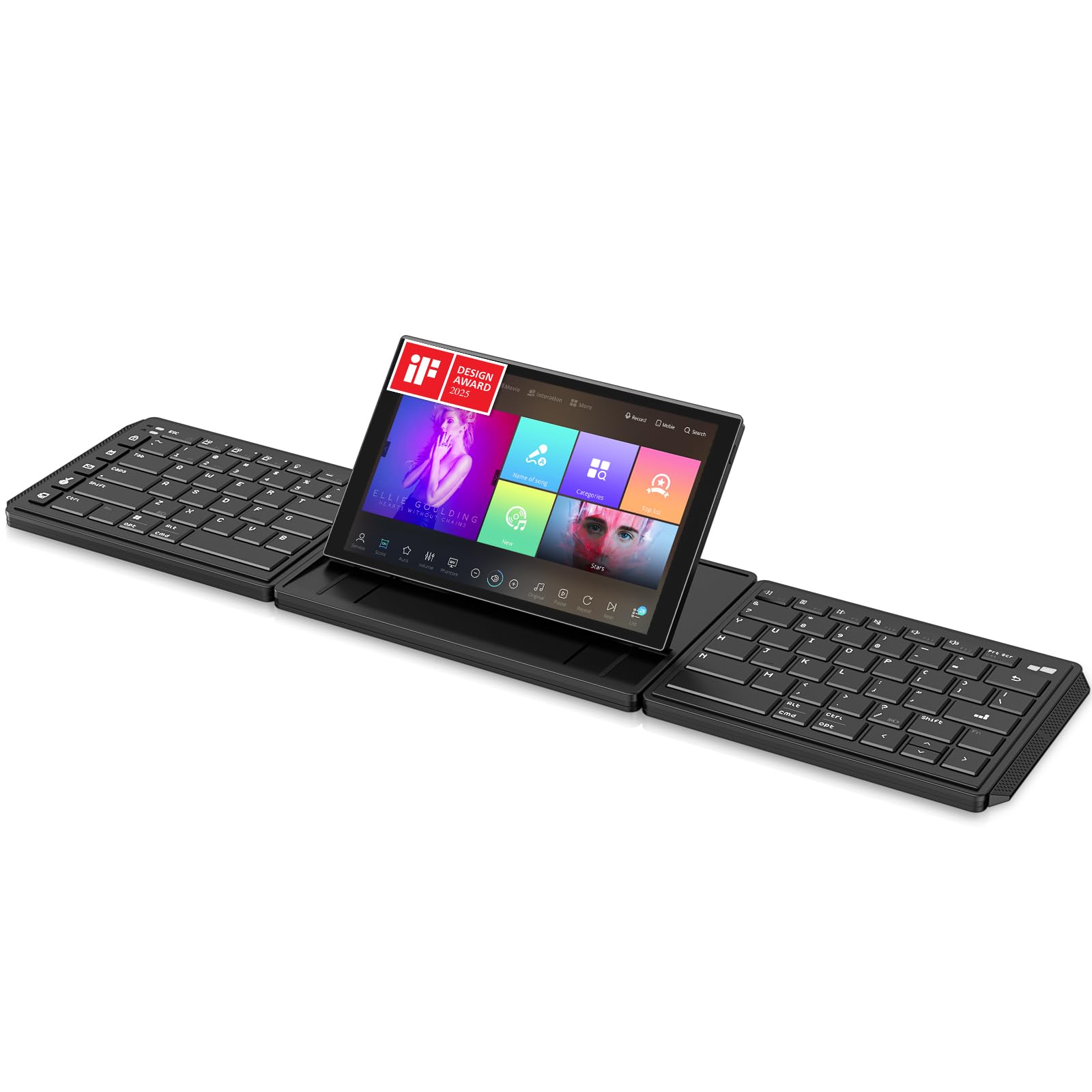 Wireless Ergonomic Keyboard with 8