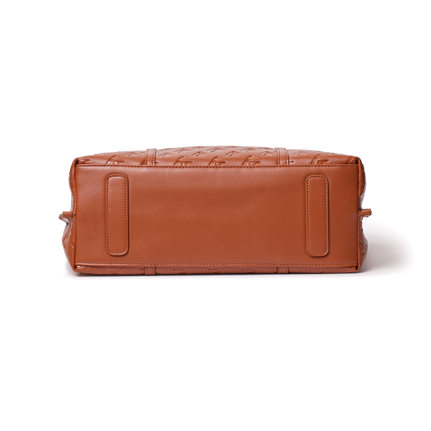 Monogram Sleek Tote Bag in Brown | Premium Leather Handbag for Women | Perfect for Work, Travel & Everyday Use