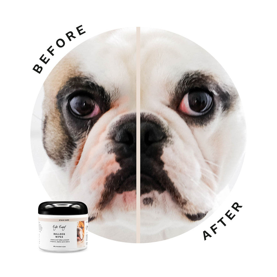 Eye Envy Bulldog Starter Kit for Dogs - Tear Stain Remover & Eye Care Solution - Perfect for Daily Grooming & Tear Stain Prevention