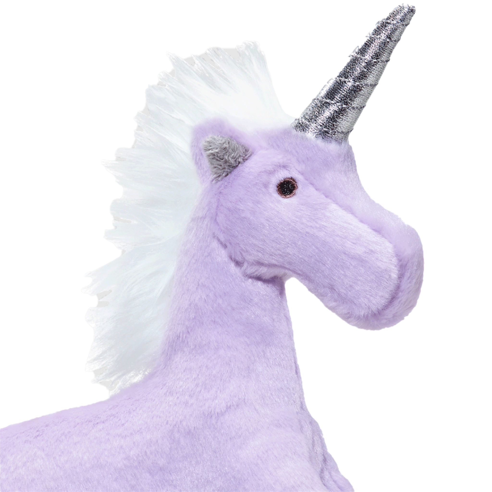Fluff & Tuff Violet Unicorn Plush Dog Toy - Durable & Cute Purple Stuffed Animal Chew Toy for Small & Medium Dogs - Perfect for Playtime, Training & Cuddling